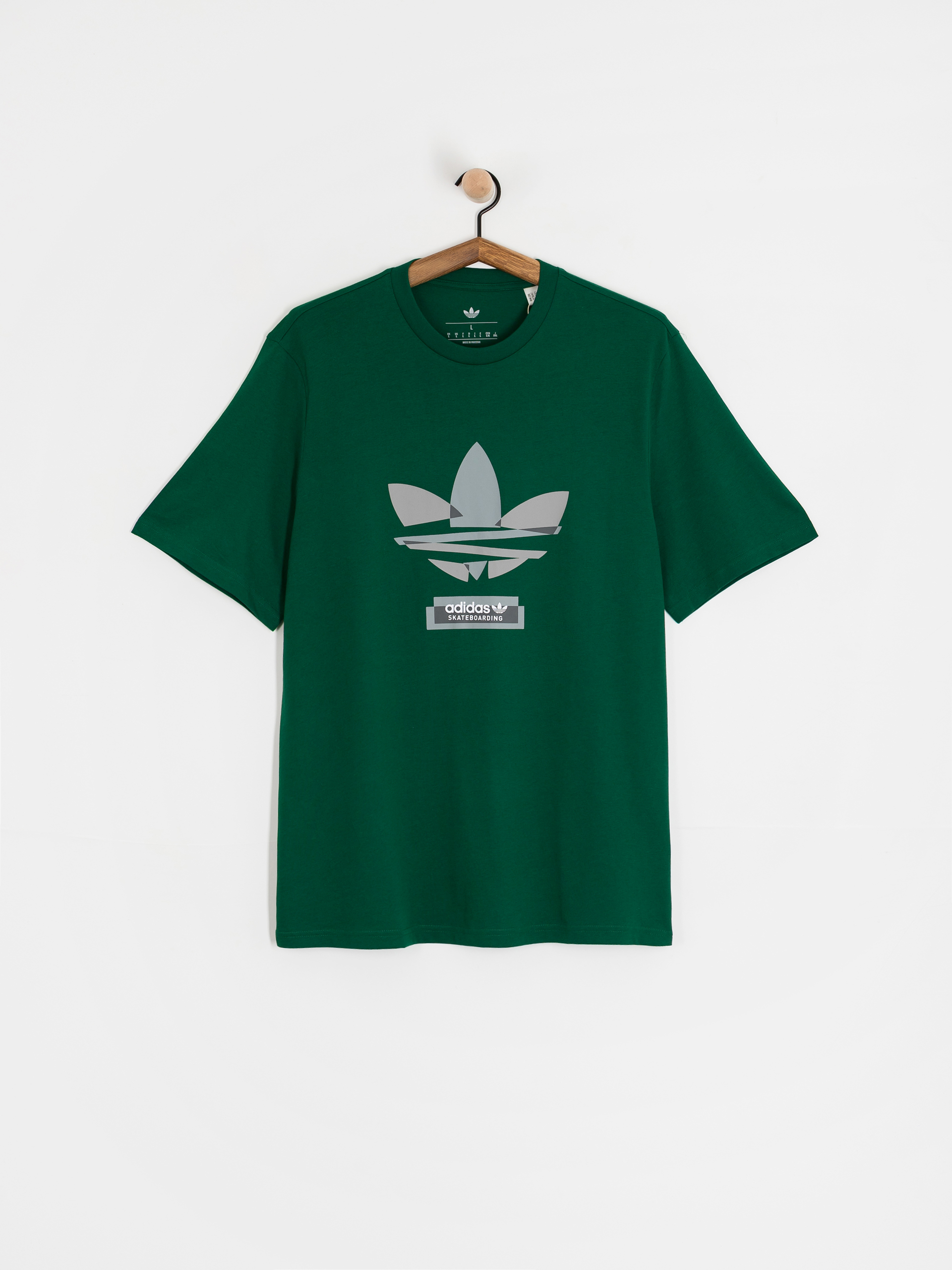 Tricou adidas Skate Tref (drkgrn/grethr)