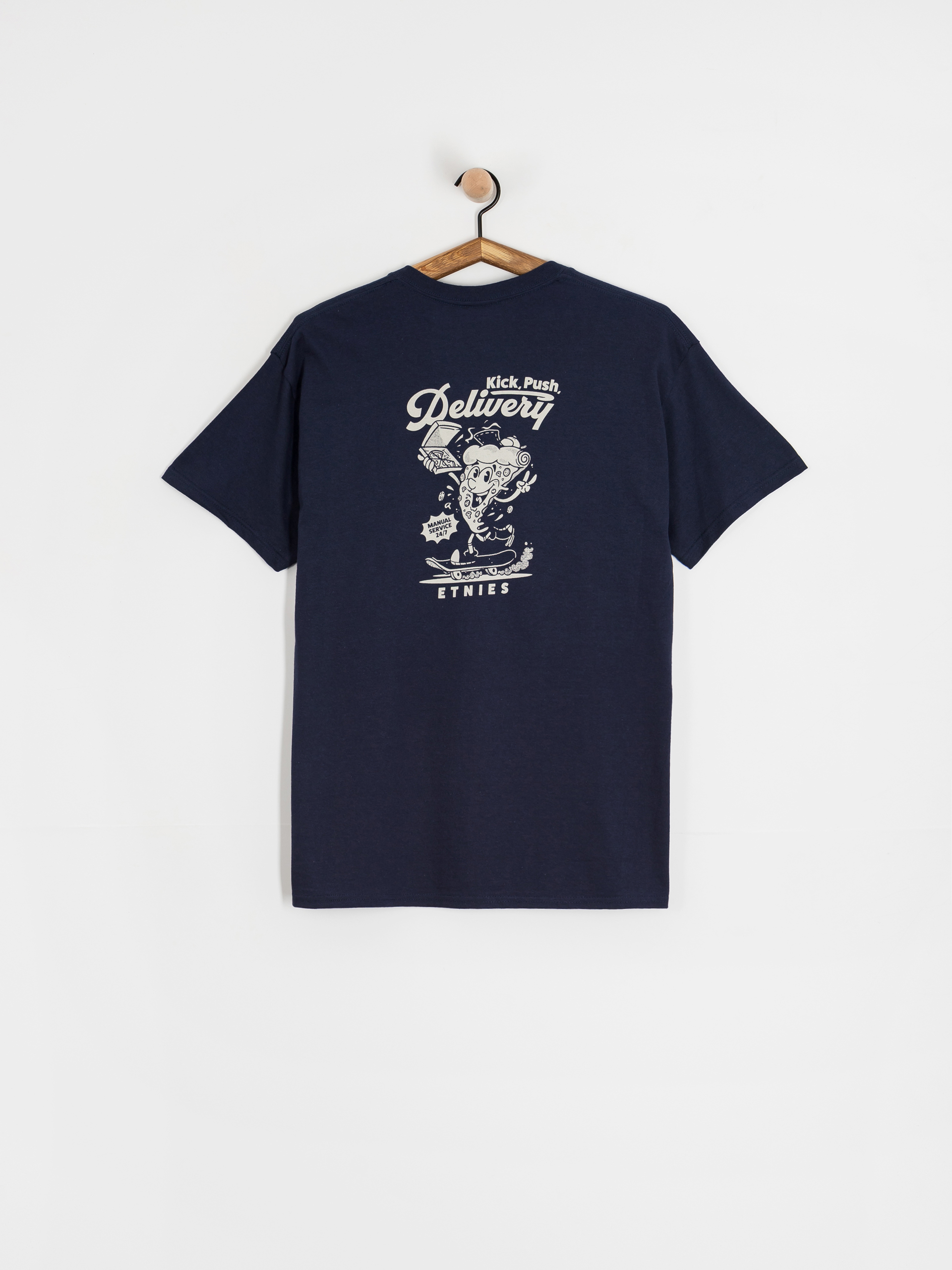 Tricou Etnies Kick Push (navy/tan)