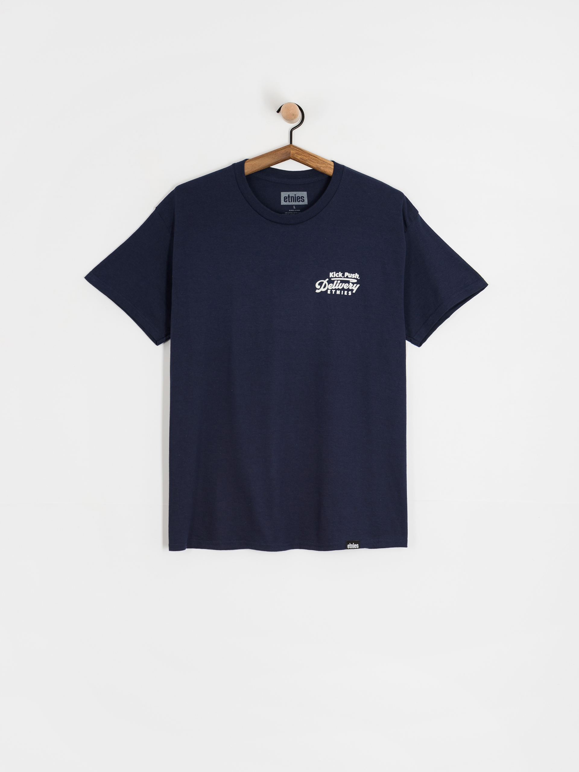 Tricou Etnies Kick Push (navy/tan)