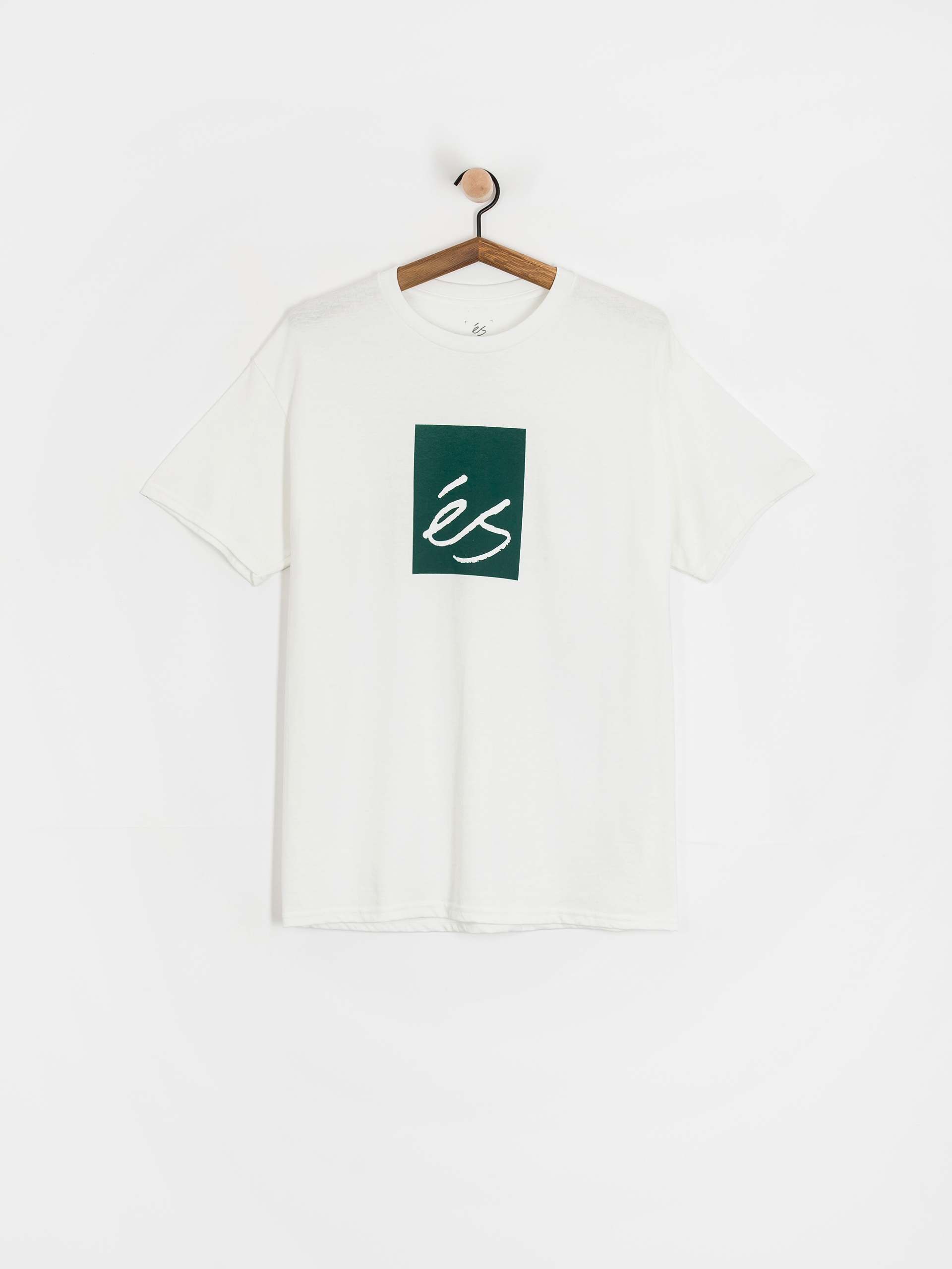 Tricou eS Main Block (white/green)