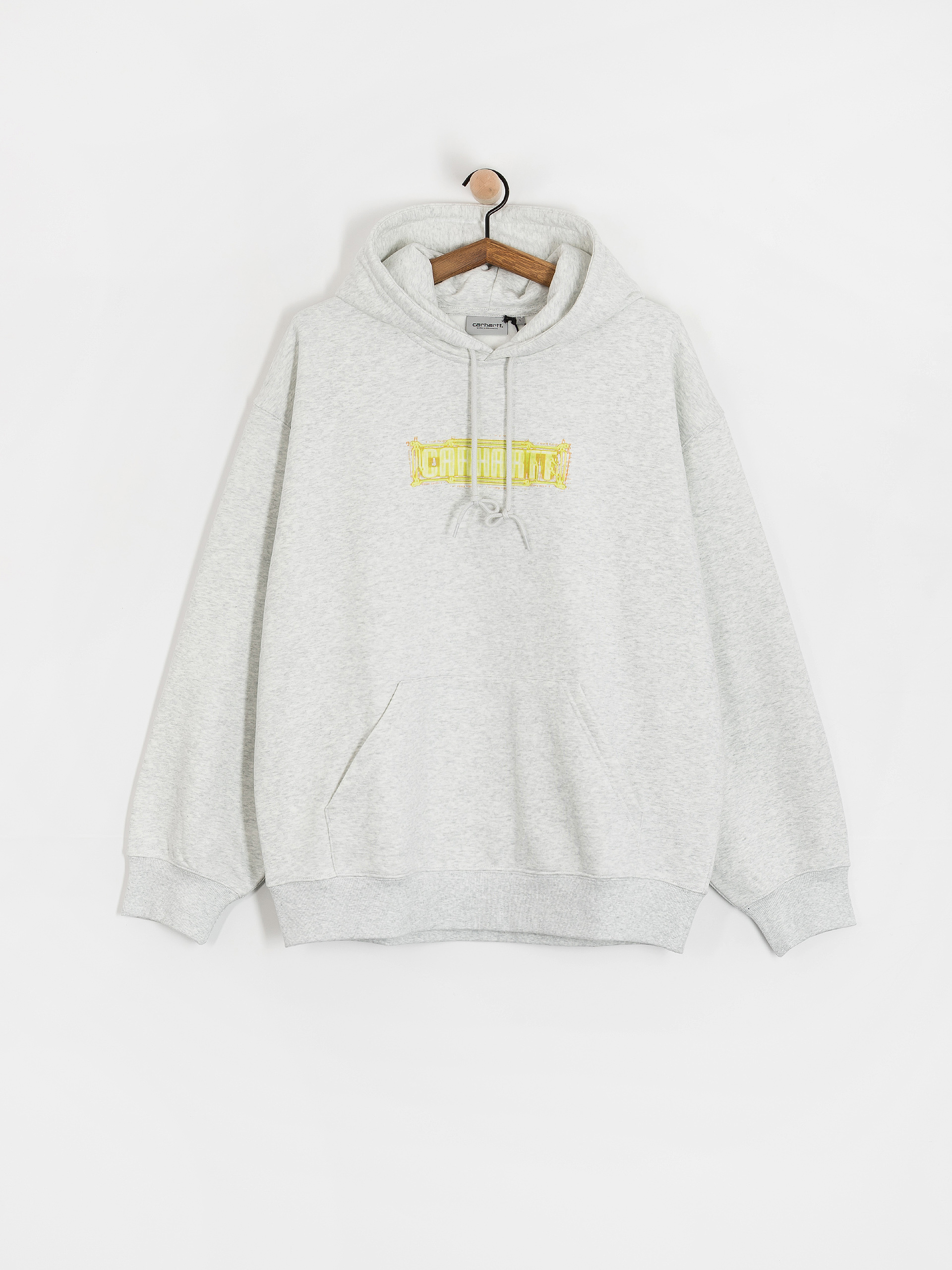 Hanorac cu glugă Carhartt WIP Electric Boogie HD (ash heather)