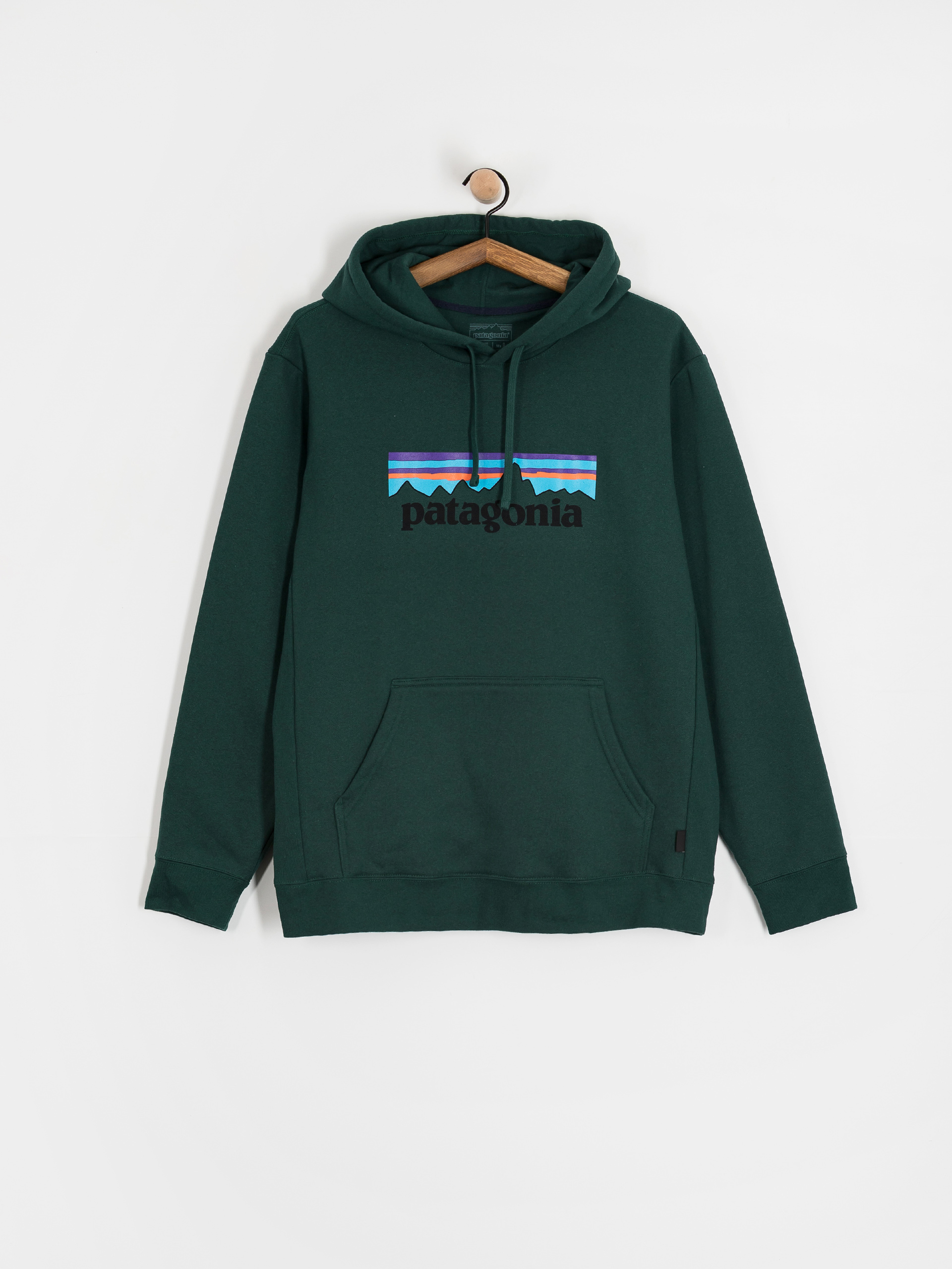 Hanorac cu glugă Patagonia P 6 Logo Uprisal HD (cascade green)