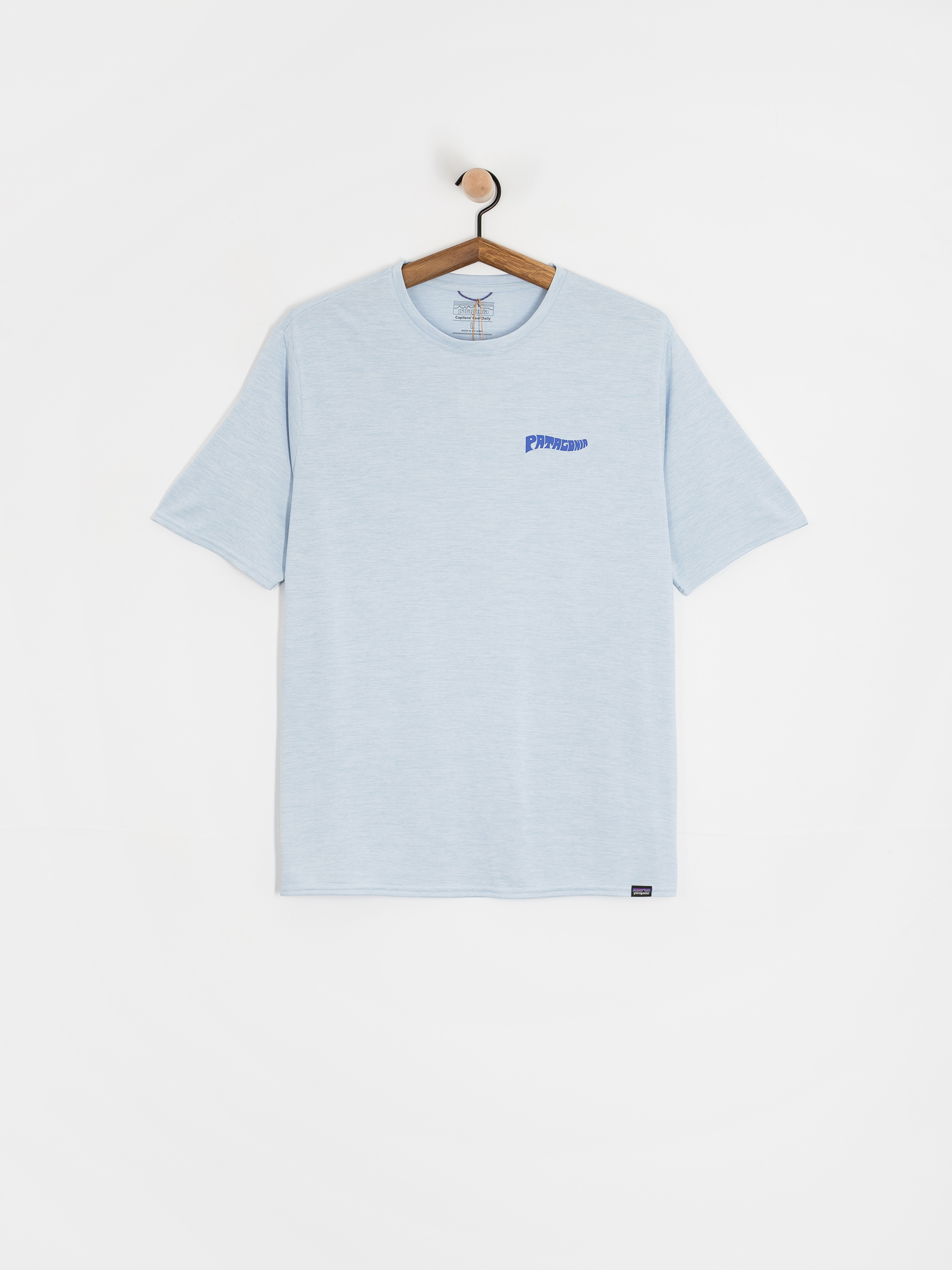 Tricou Patagonia Cap Cool Daily Graphic Waters (forgotten island fleck blue)