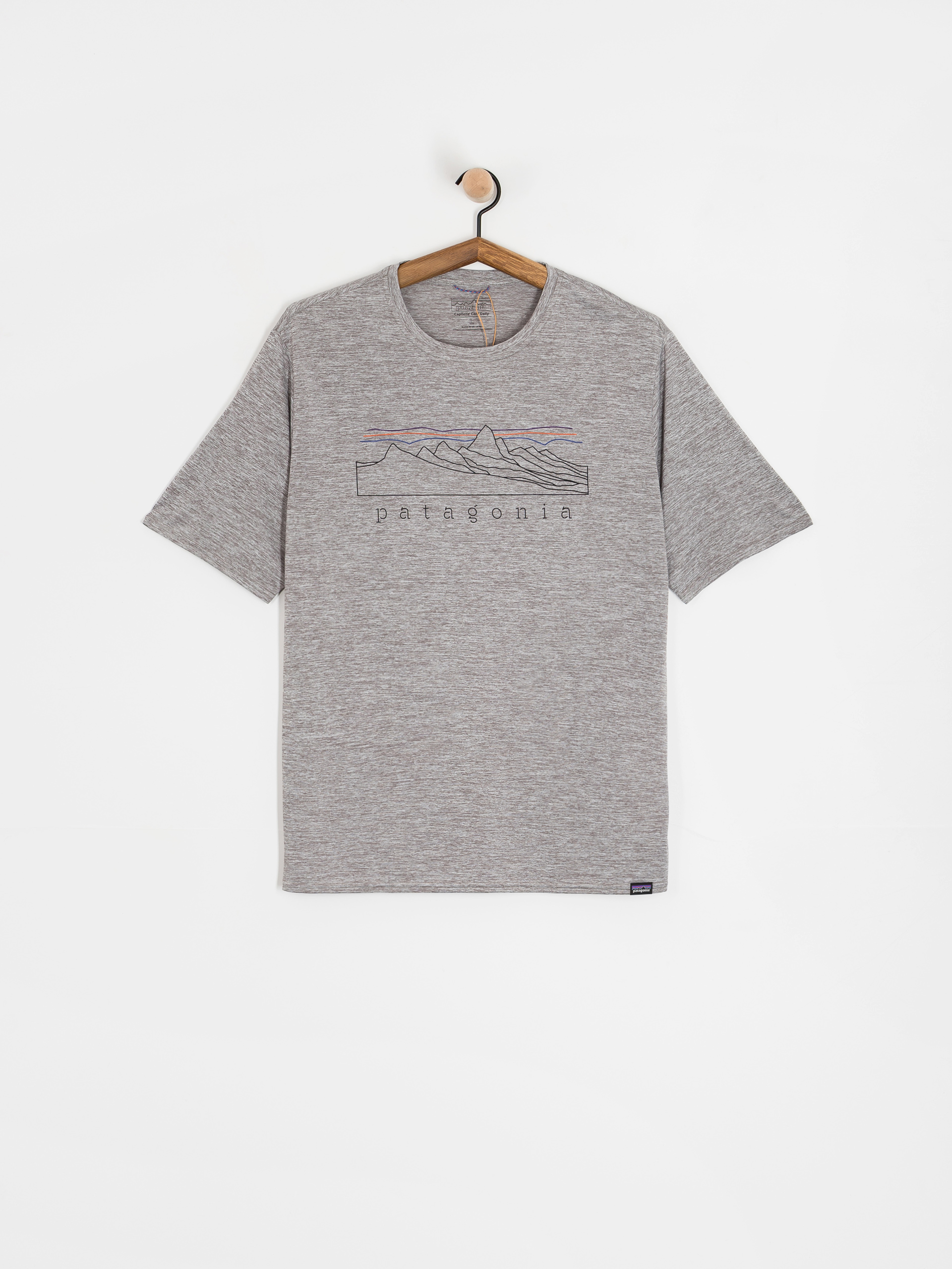 Tricou Patagonia Cap Cool Daily Graphic (stratapeaks feather grey)