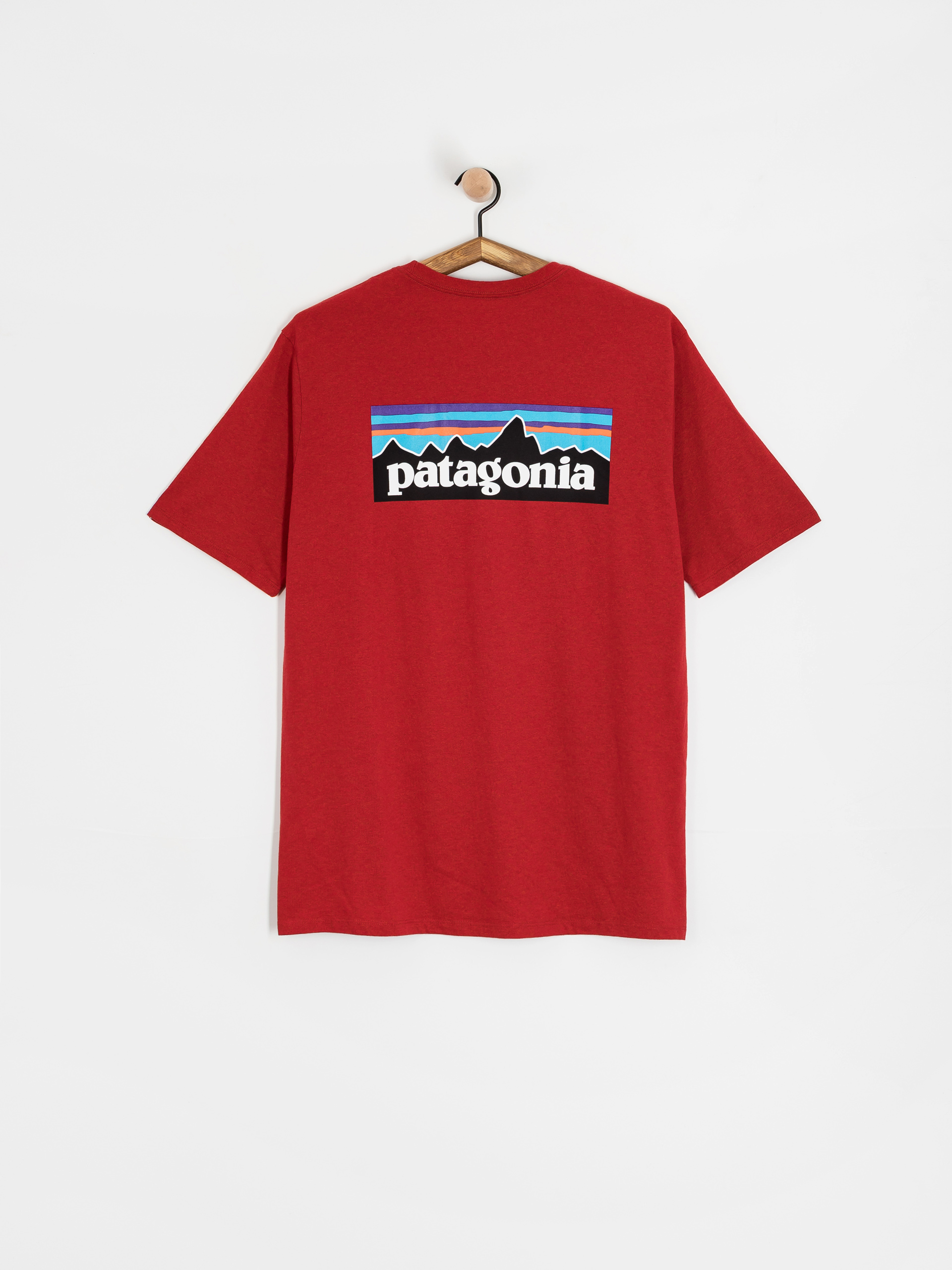 Tricou Patagonia P 6 Logo Responsibili (amanita red)