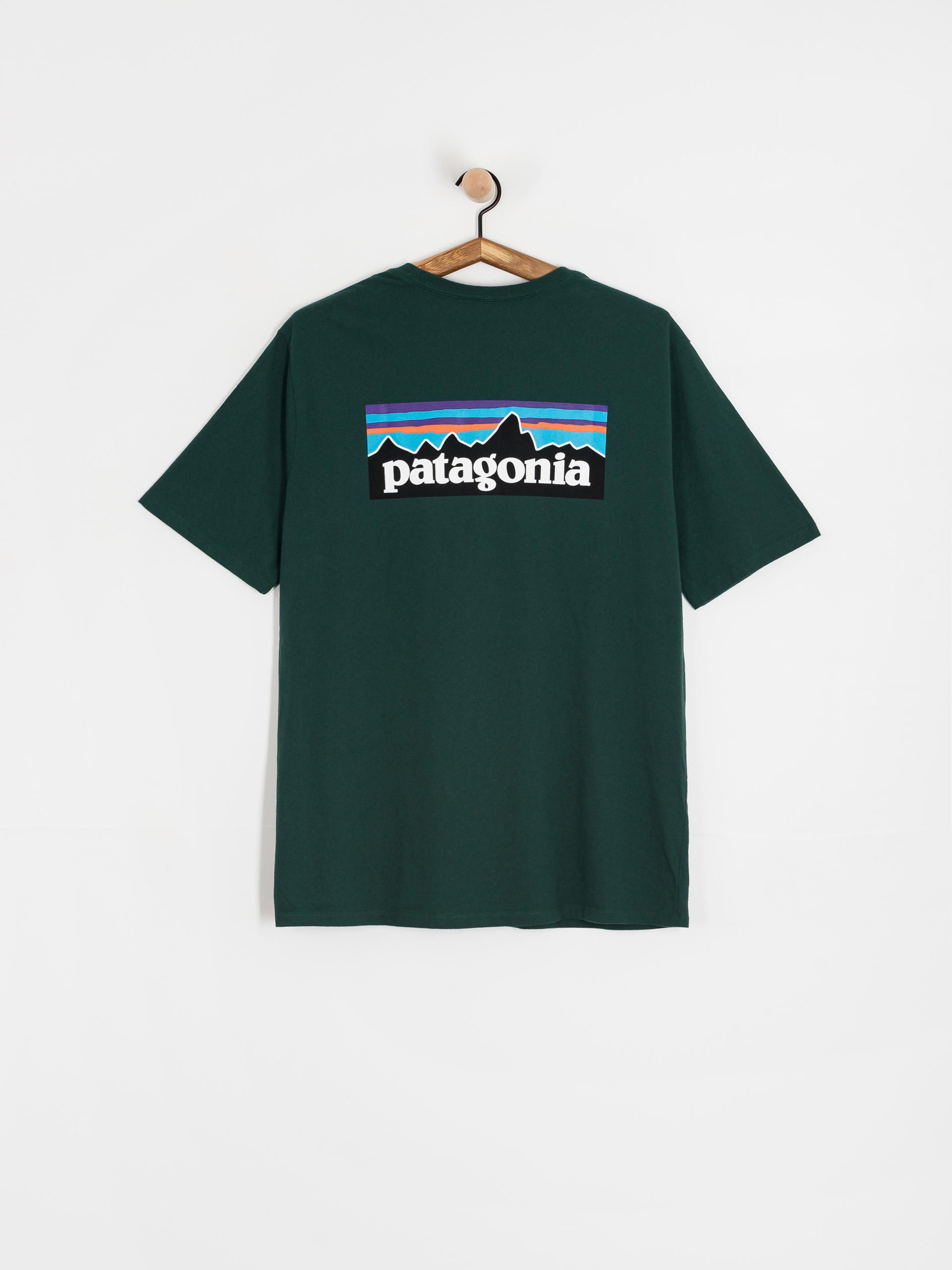 Tricou Patagonia P 6 Logo Responsibili (cascade green)