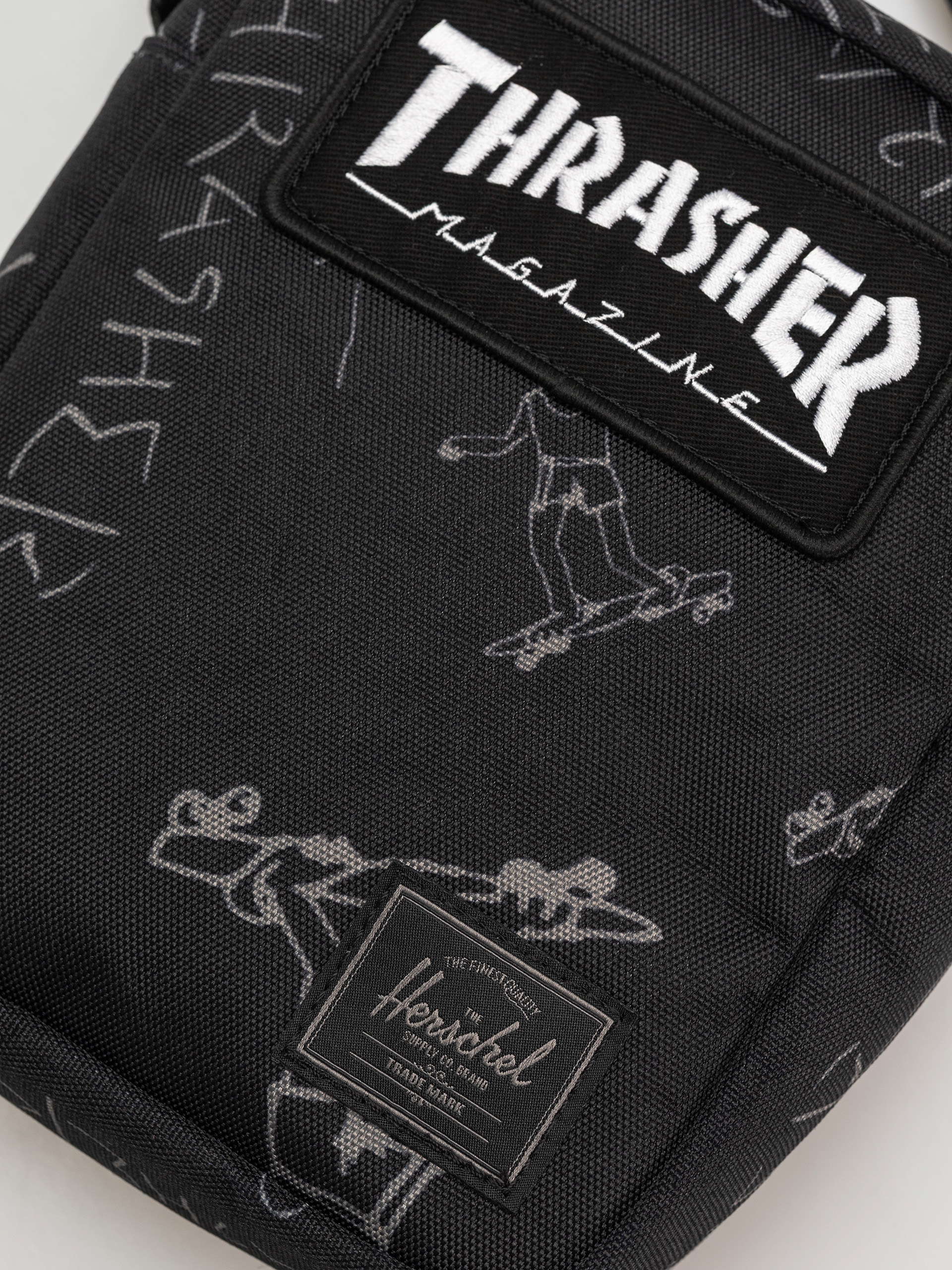 Geantă Herschel Supply Co. X Thrasher Gonz Heritage Crossbody (black)