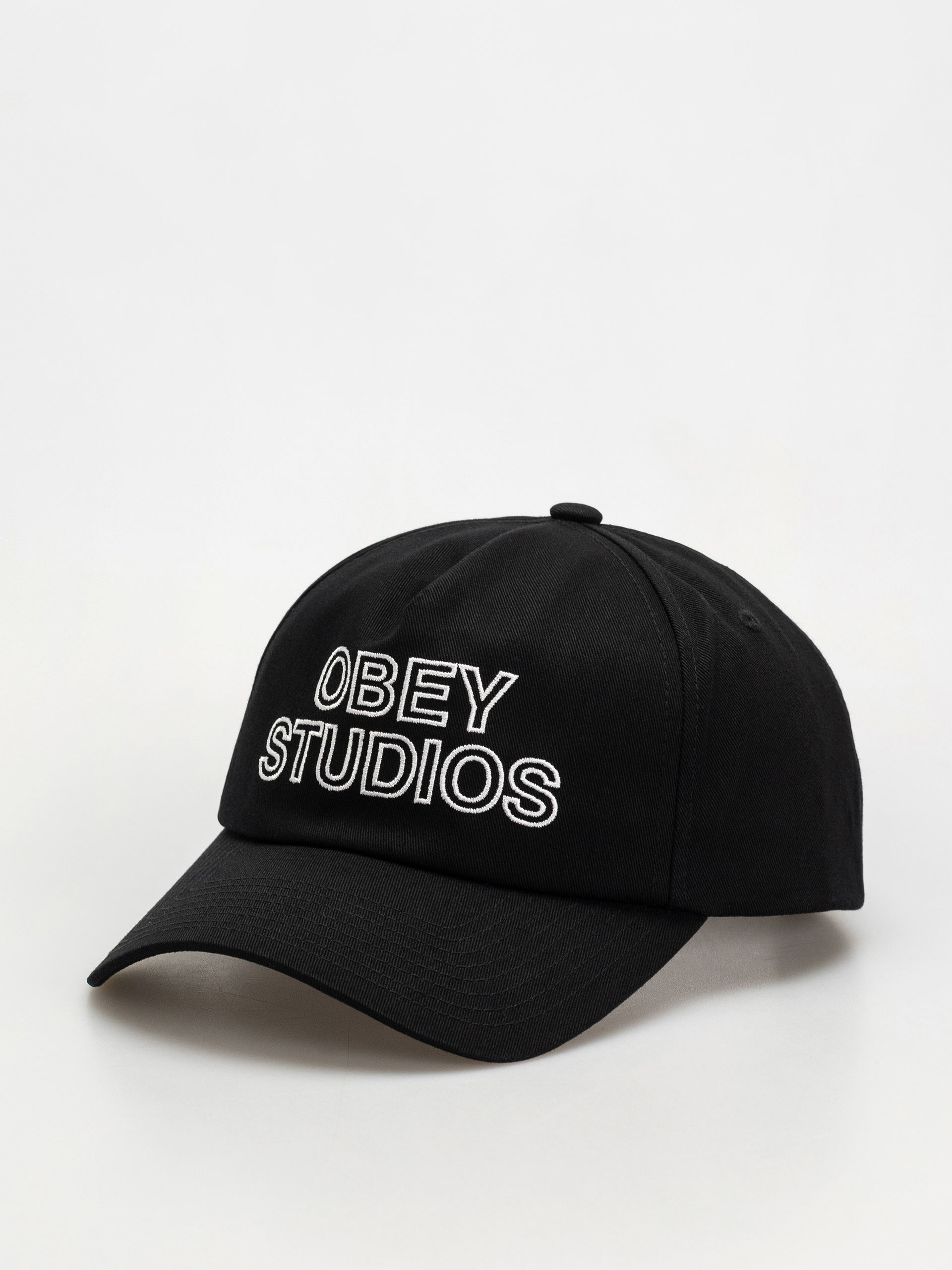 Șapcă OBEY Obey Studios 5 Panel Strapback (black)