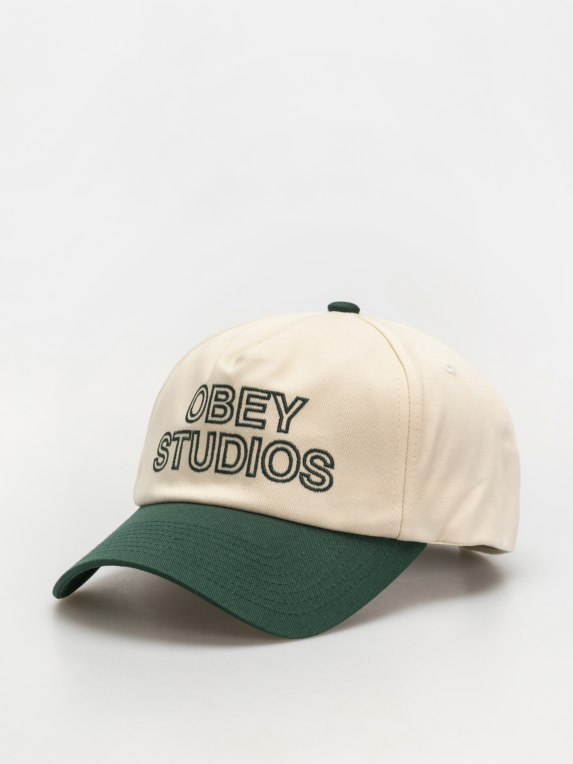 Șapcă OBEY Obey Studios 5 Panel Strapback (unbleached multi)