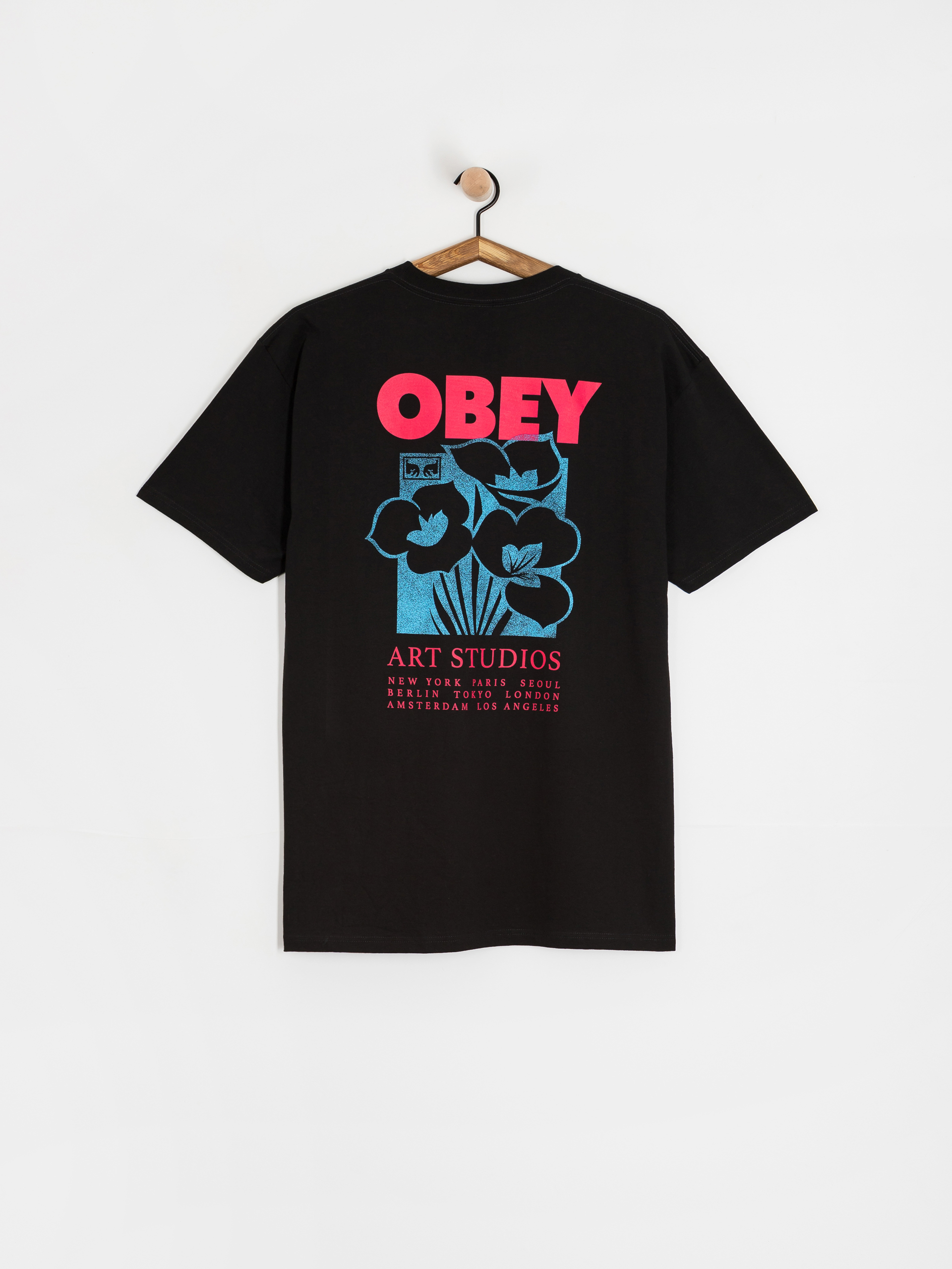 Tricou OBEY Obey Art Studio Flowers (black)