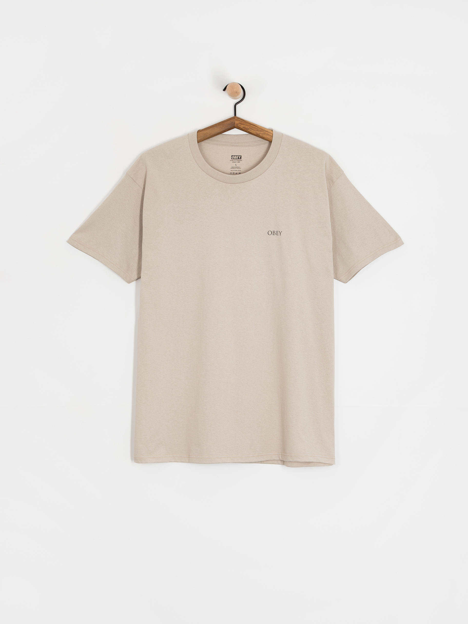 Tricou OBEY Obey Peace & Justice Statue (silver grey)