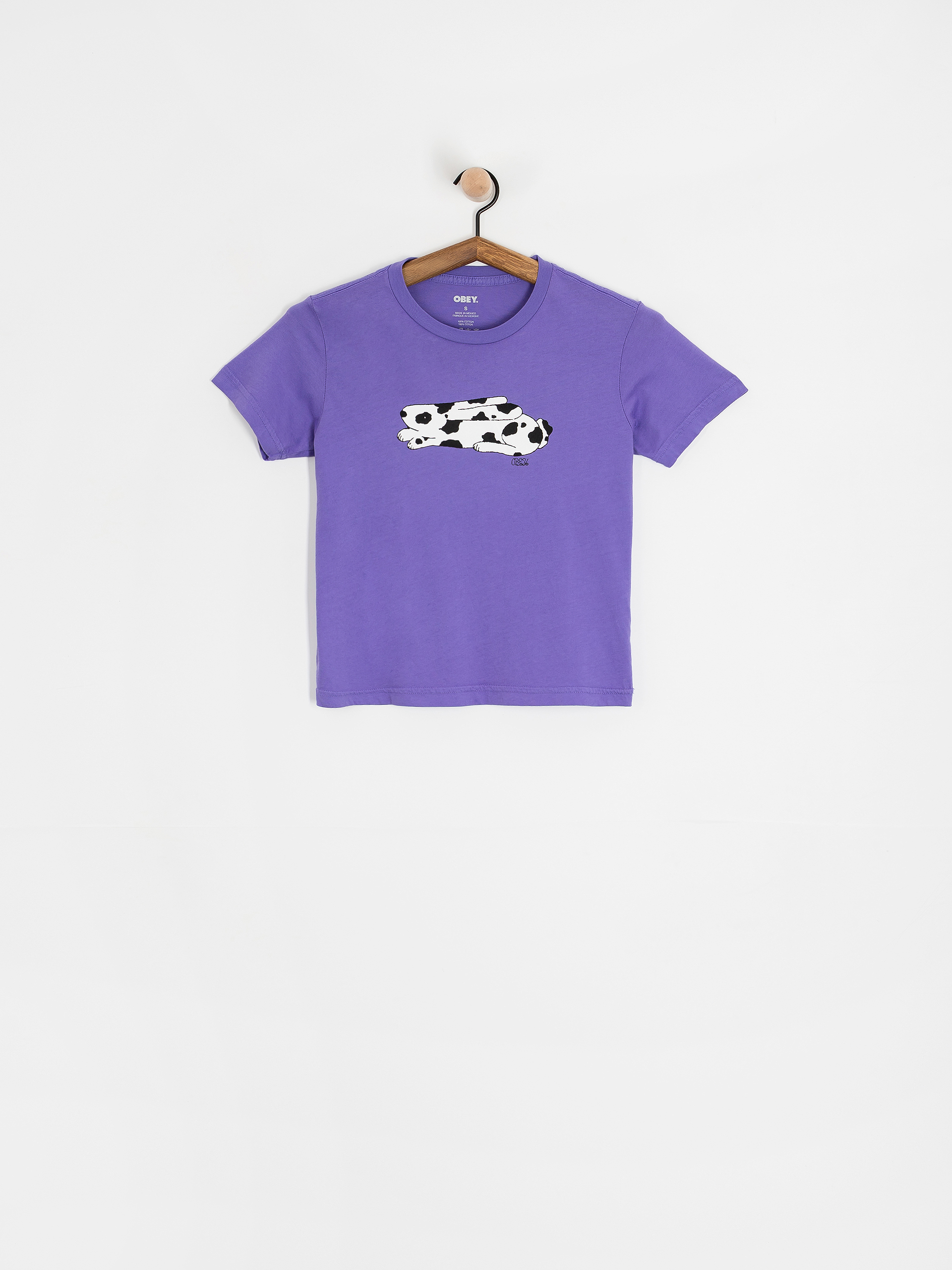 Tricou OBEY English Spot Bunny Wmn (purple opulence)