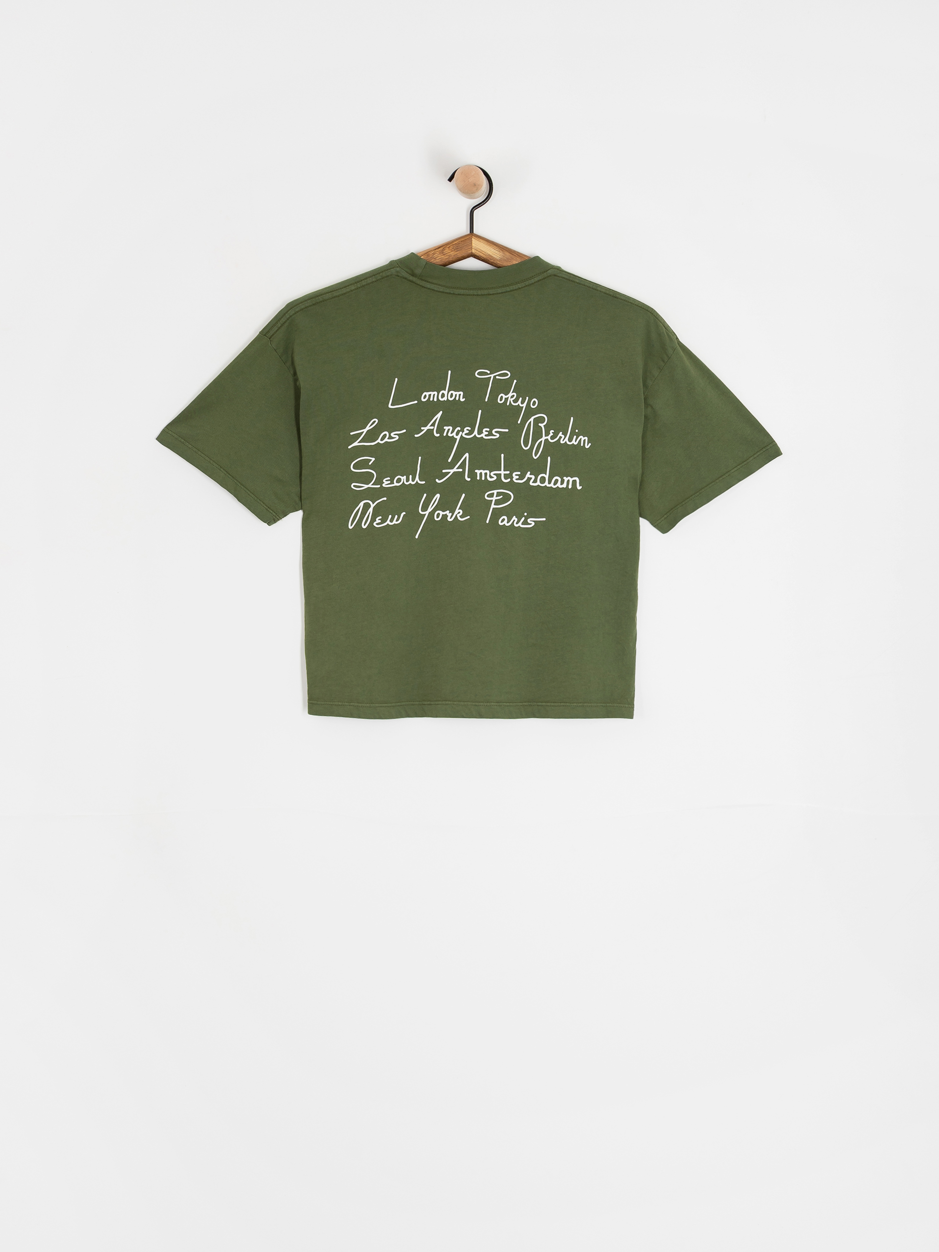 Tricou OBEY Obey Scripty Cities Wmn (bronze green)