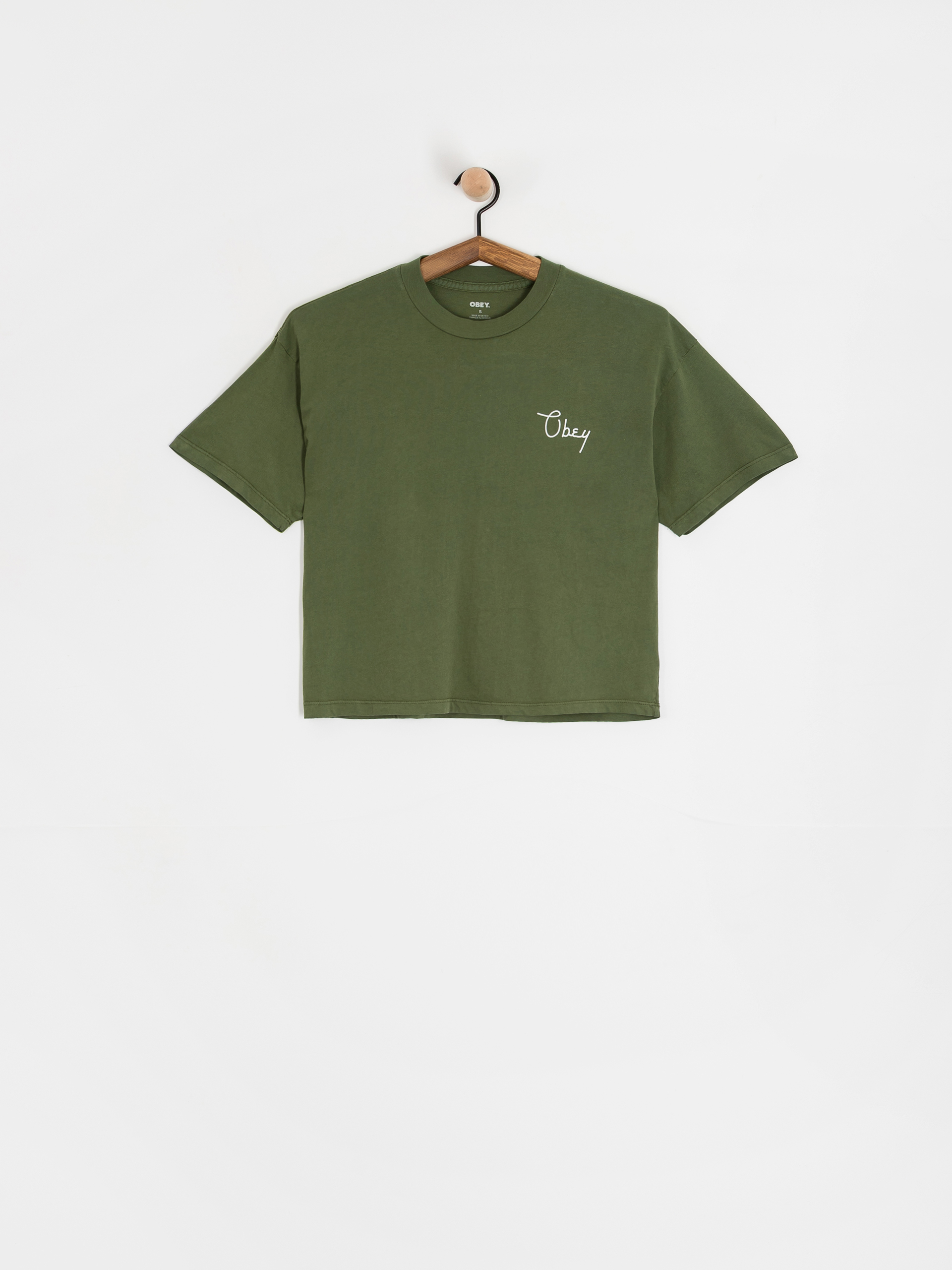 Tricou OBEY Obey Scripty Cities Wmn (bronze green)