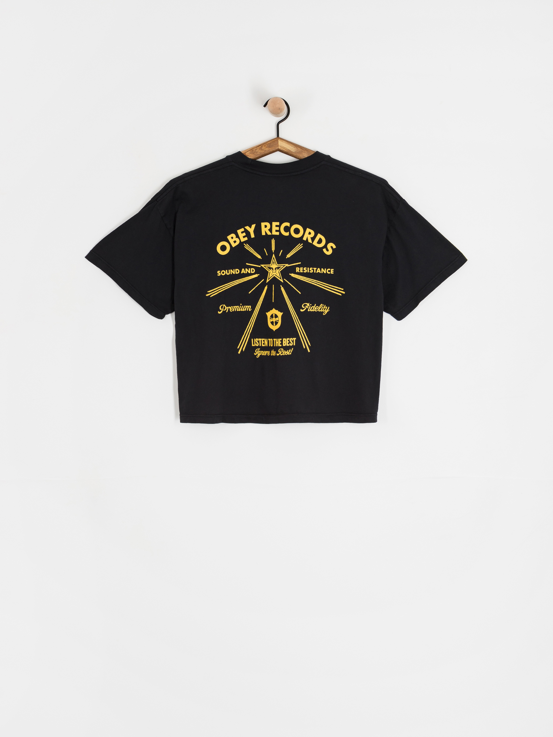 Tricou OBEY Obey Listen To The Best Wmn (digital black)