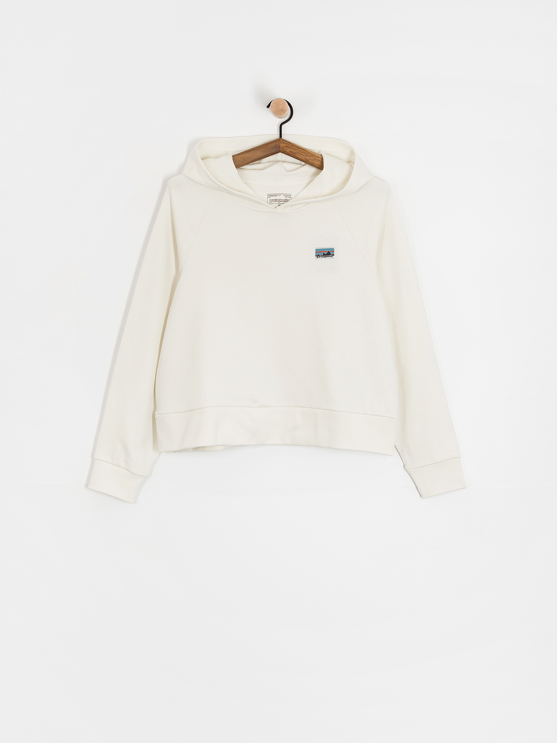 Hanorac cu glugă Patagonia Regenerative Organic Certified Cotton Essential HD Wmn (wool white)