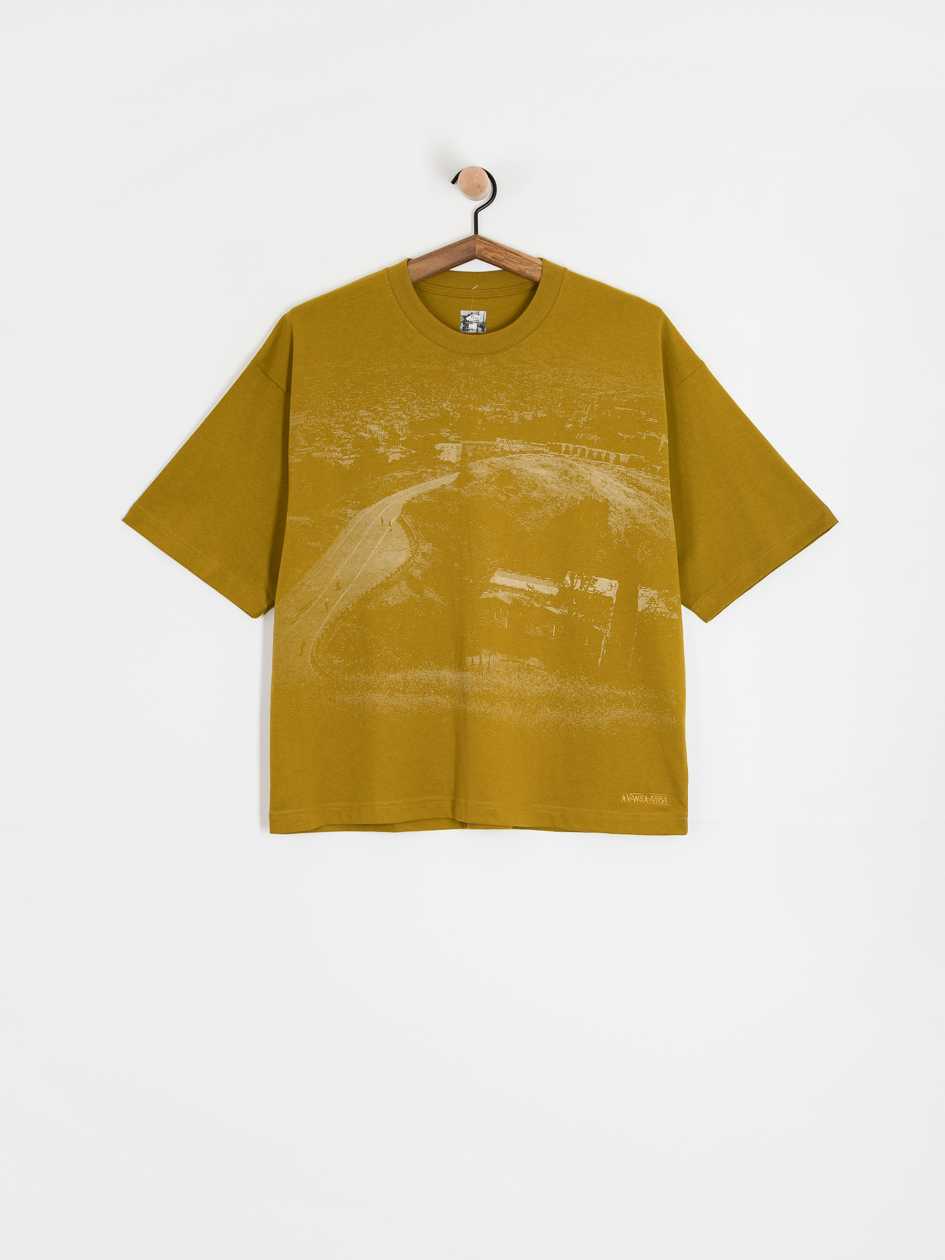 Tricou Vans Skate Atiba Haze Hillz Bomb Short (burnt gold)