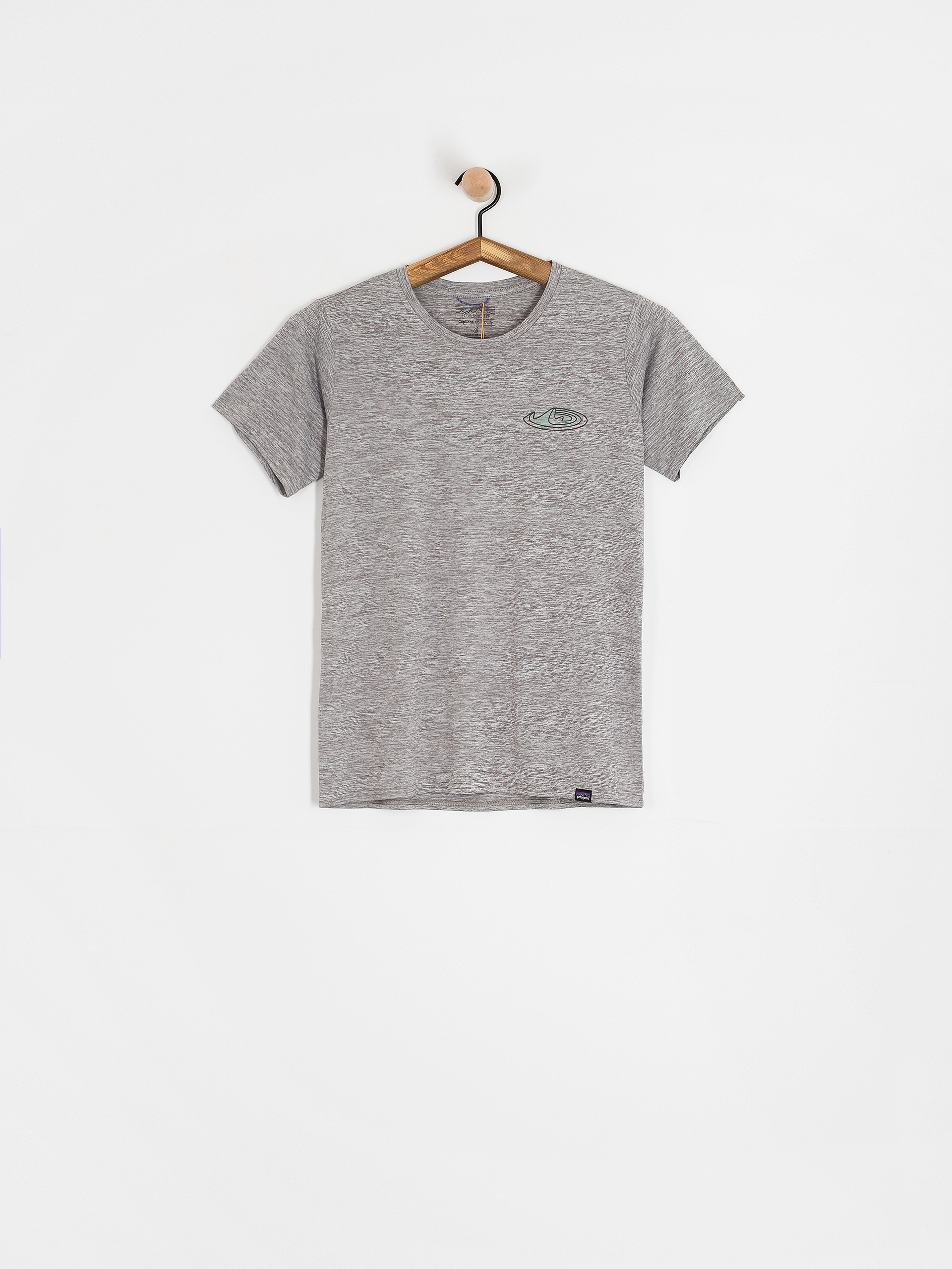 Tricou Patagonia Cap Cool Daily Graphic Lands Wmn (made of feather grey)