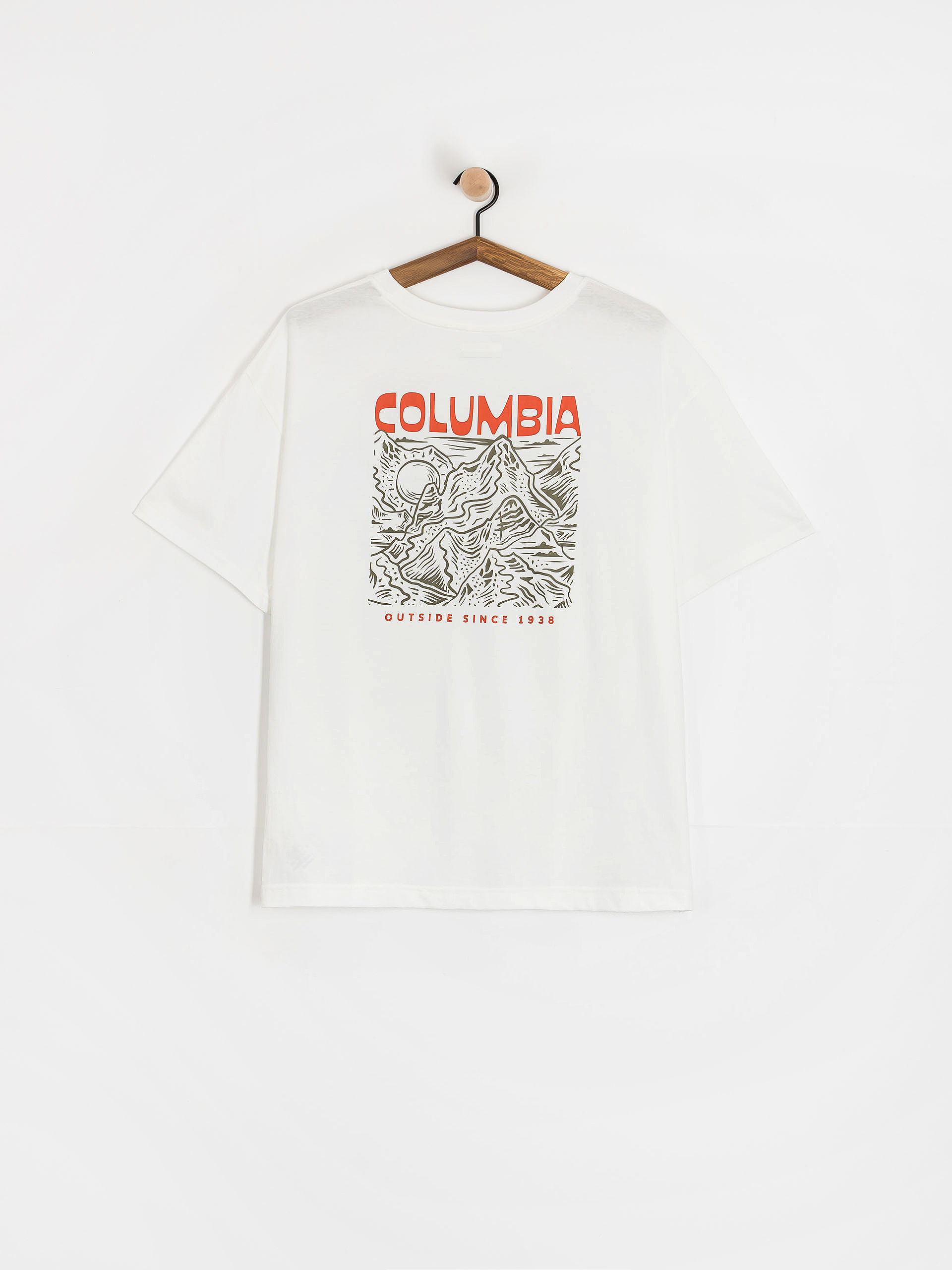 Tricou Columbia Rolling Bend Oversized (white/mountainview)