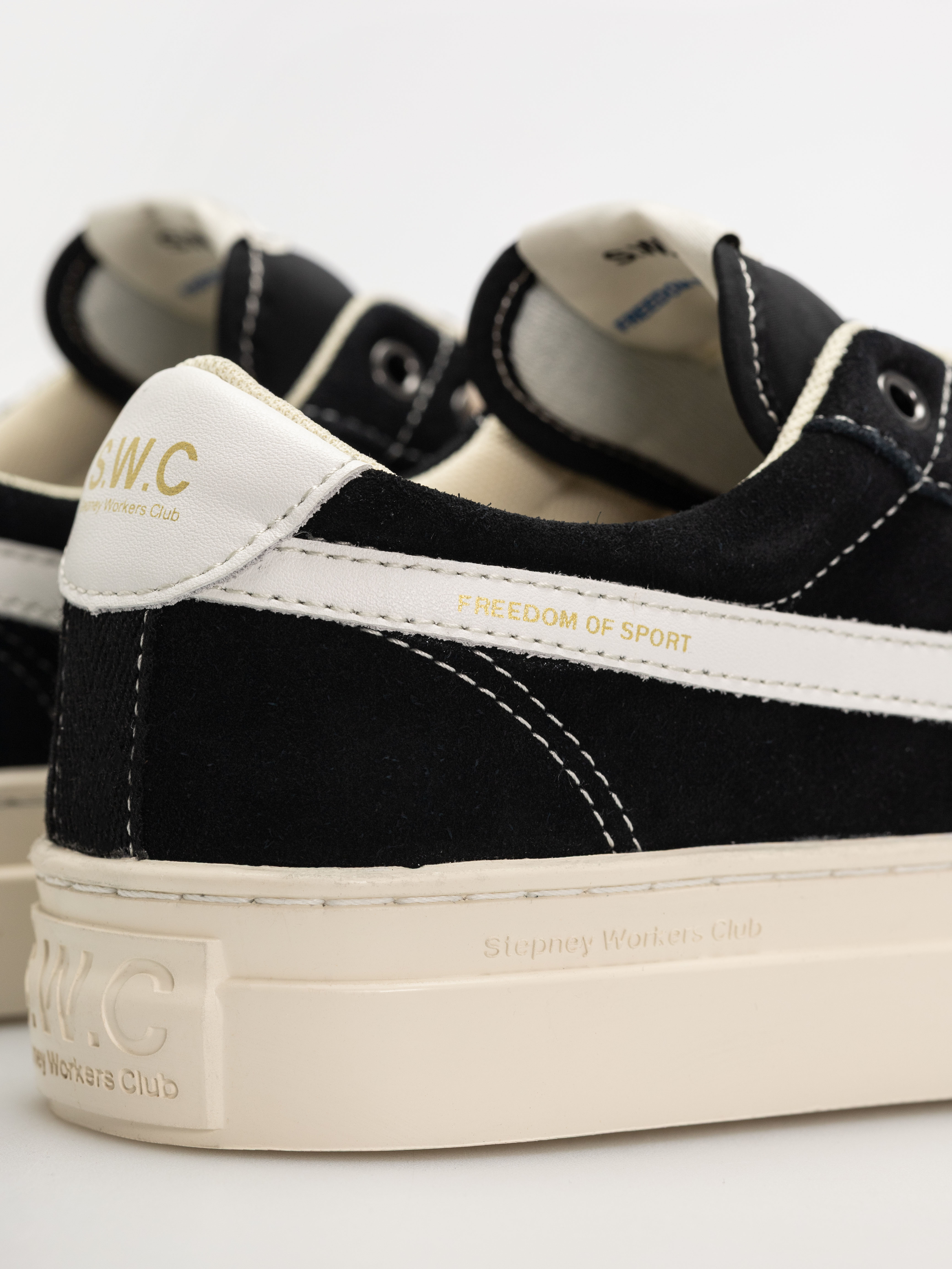 Pantofi Stepney Workers Club Dellow S-Strike (suede black/white)