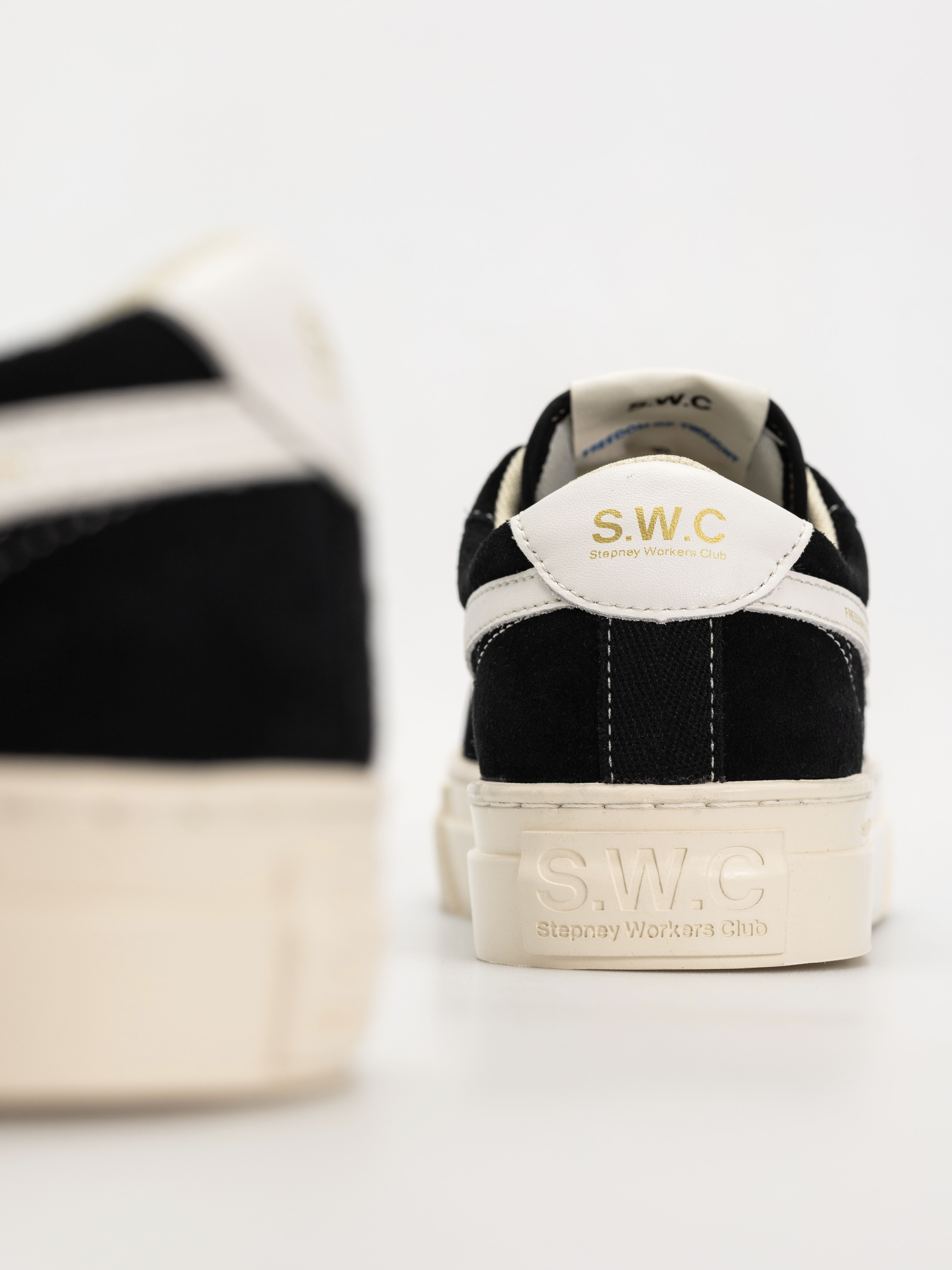 Pantofi Stepney Workers Club Dellow S-Strike (suede black/white)