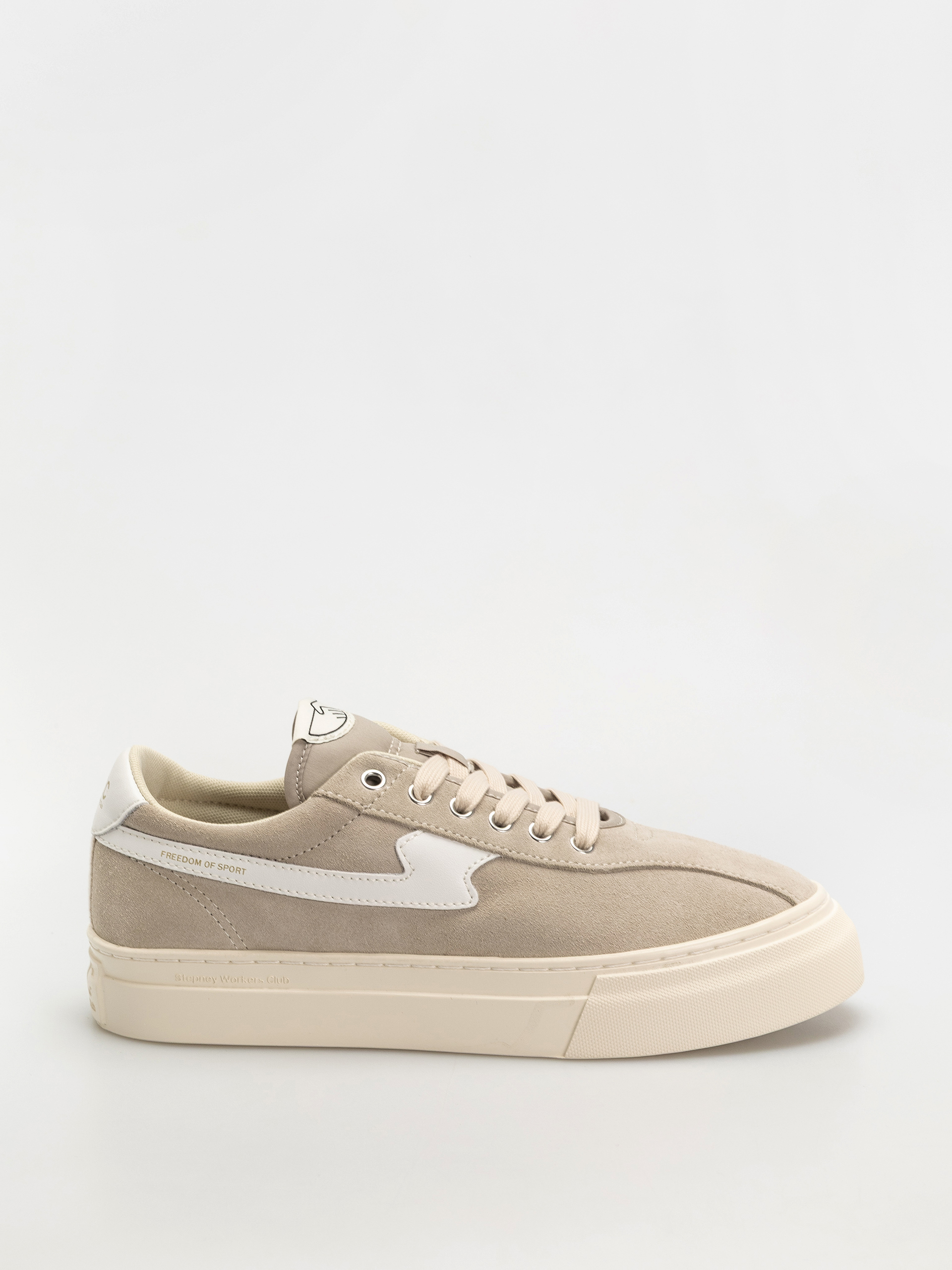 Pantofi Stepney Workers Club Dellow S-Strike (suede lt grey/white)