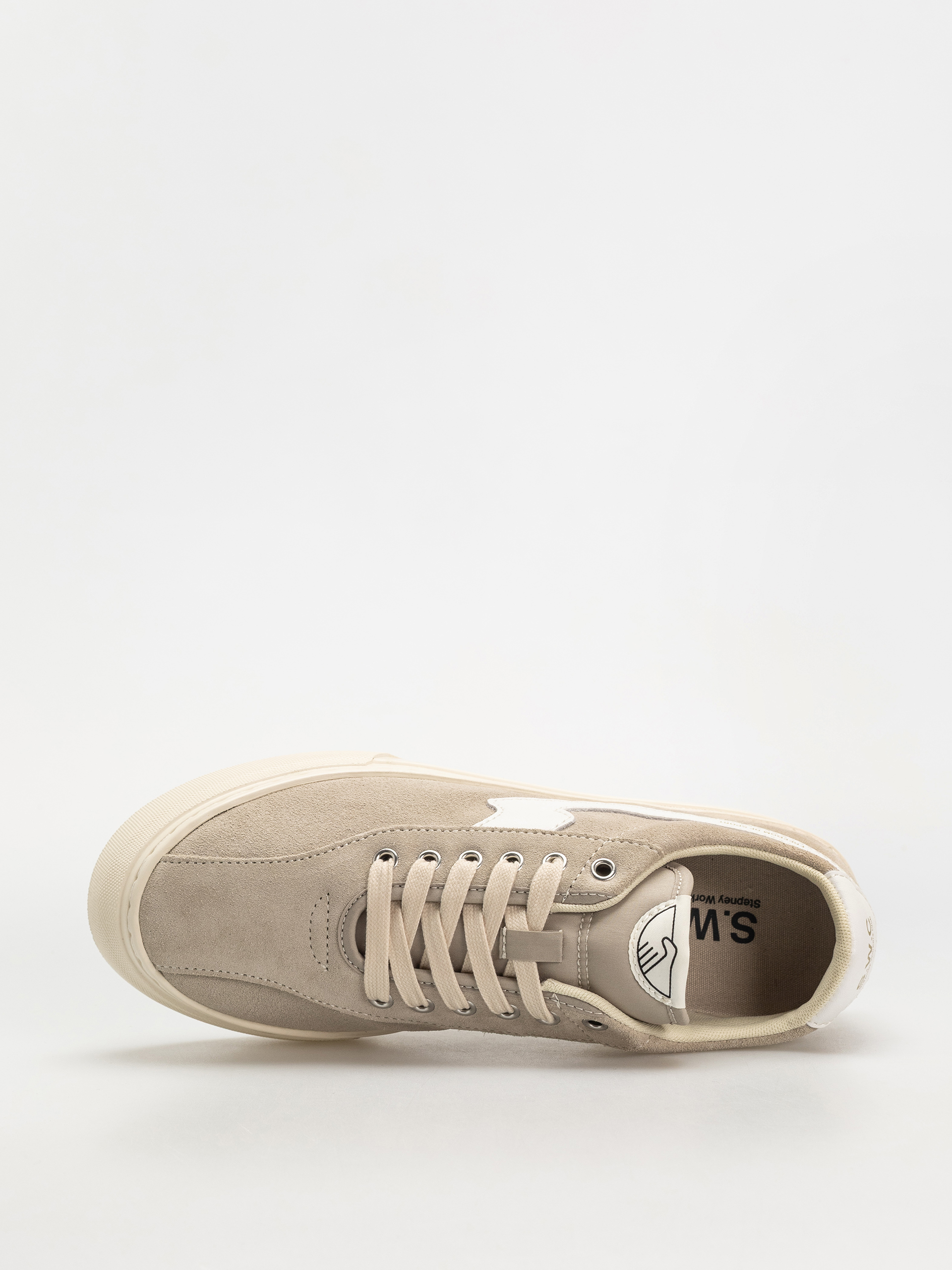 Pantofi Stepney Workers Club Dellow S-Strike (suede lt grey/white)