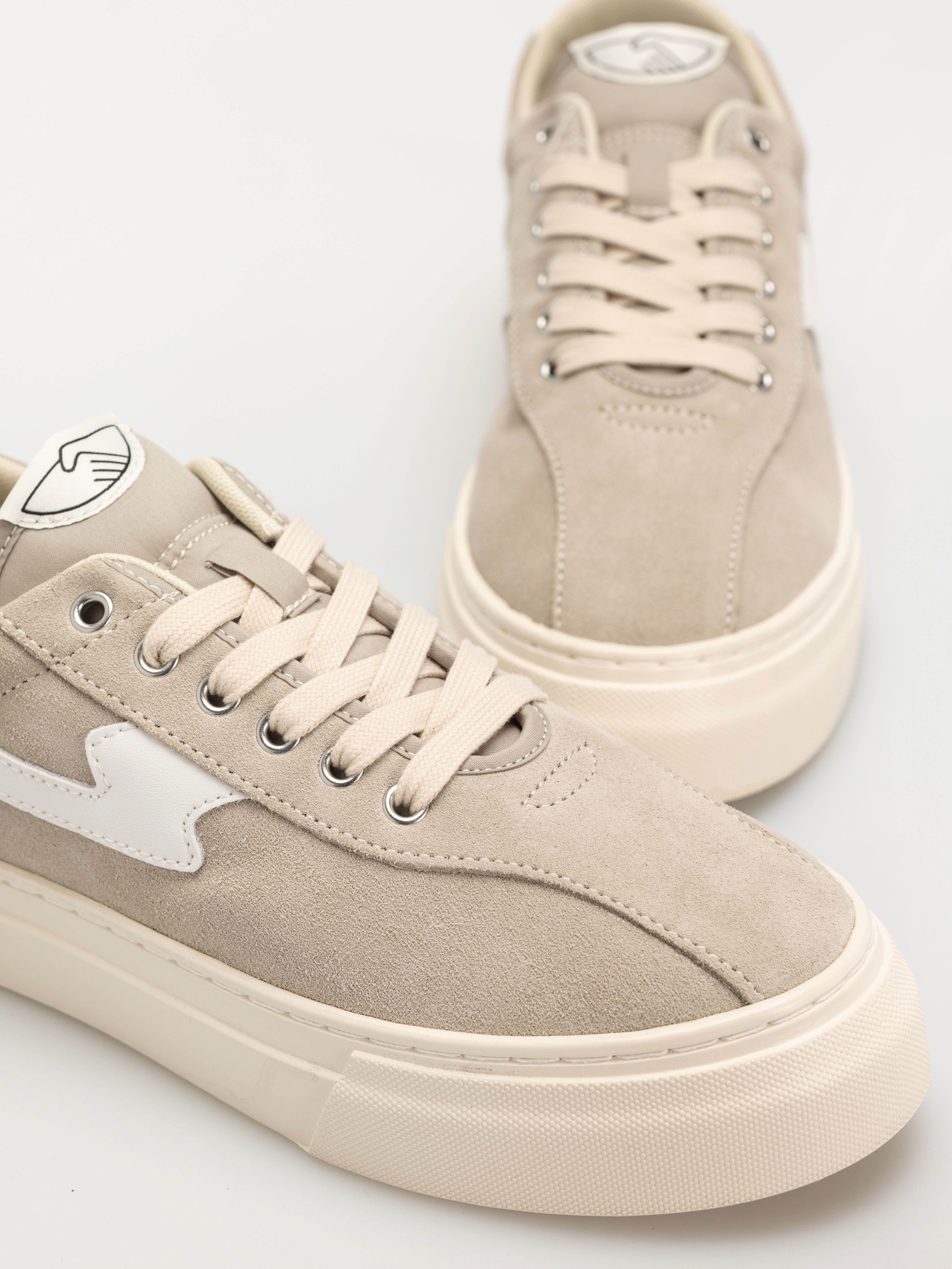 Pantofi Stepney Workers Club Dellow S-Strike (suede lt grey/white)