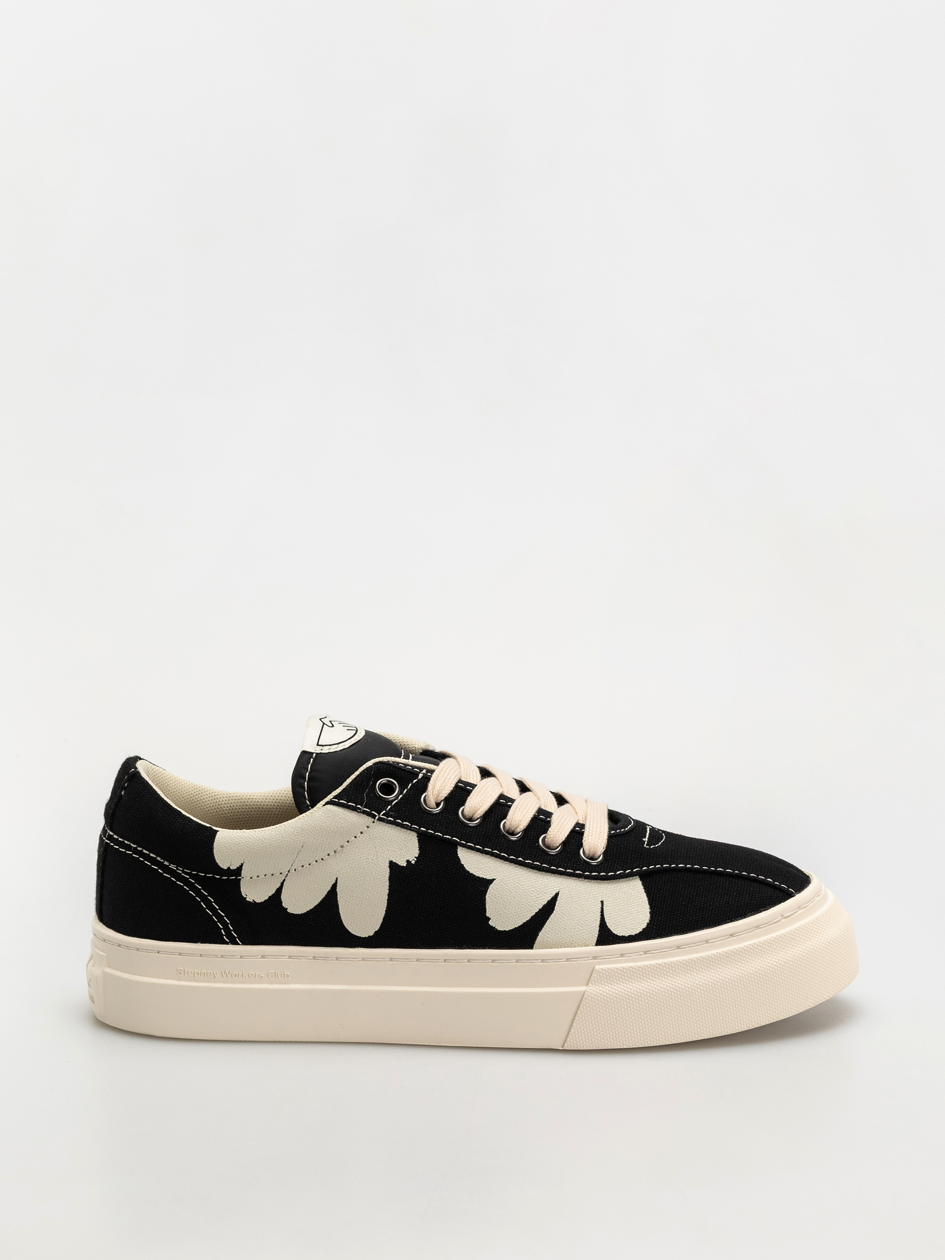 Pantofi Stepney Workers Club Dellow (shroomhands canvas black/white)