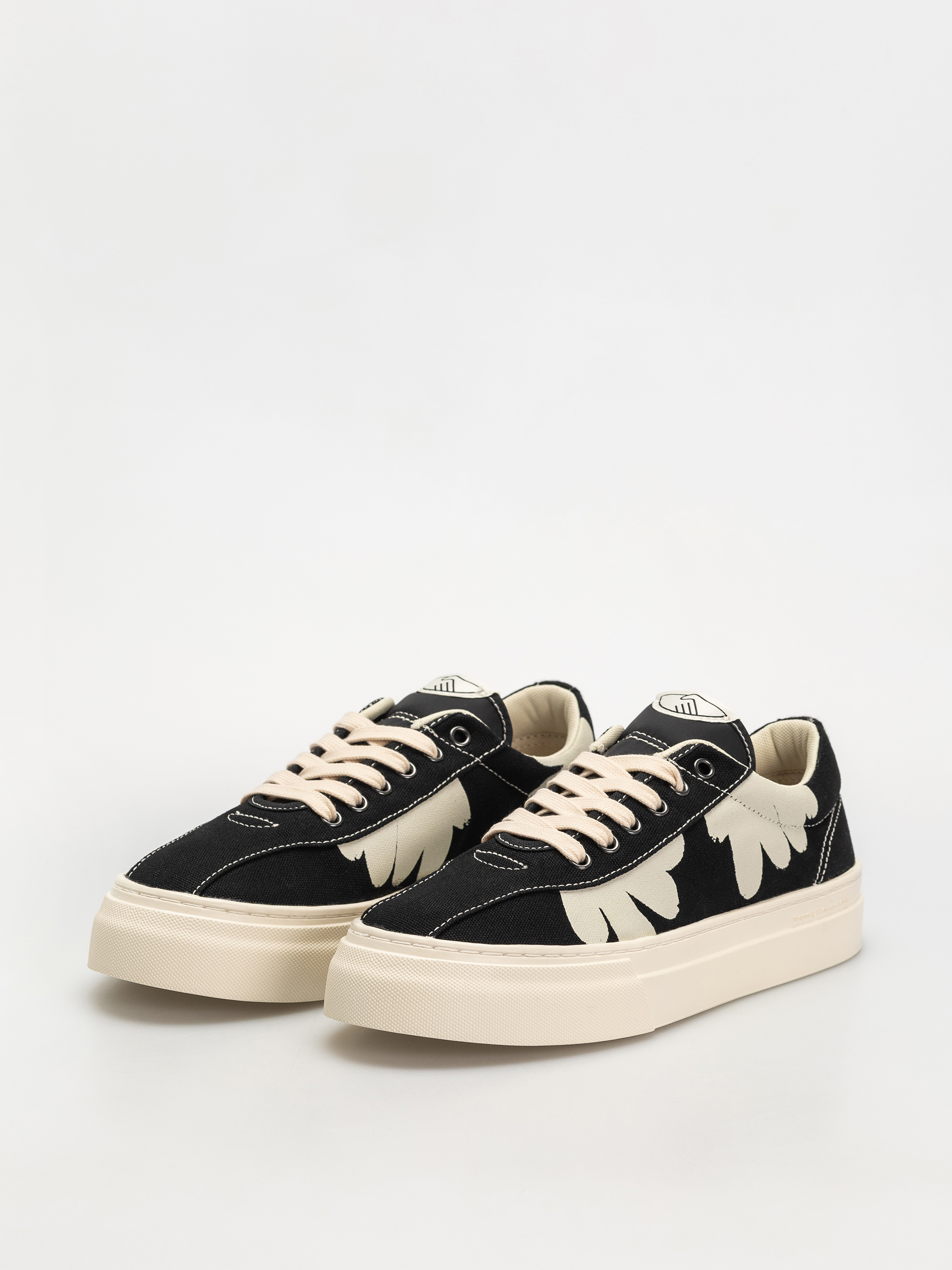 Pantofi Stepney Workers Club Dellow (shroomhands canvas black/white)