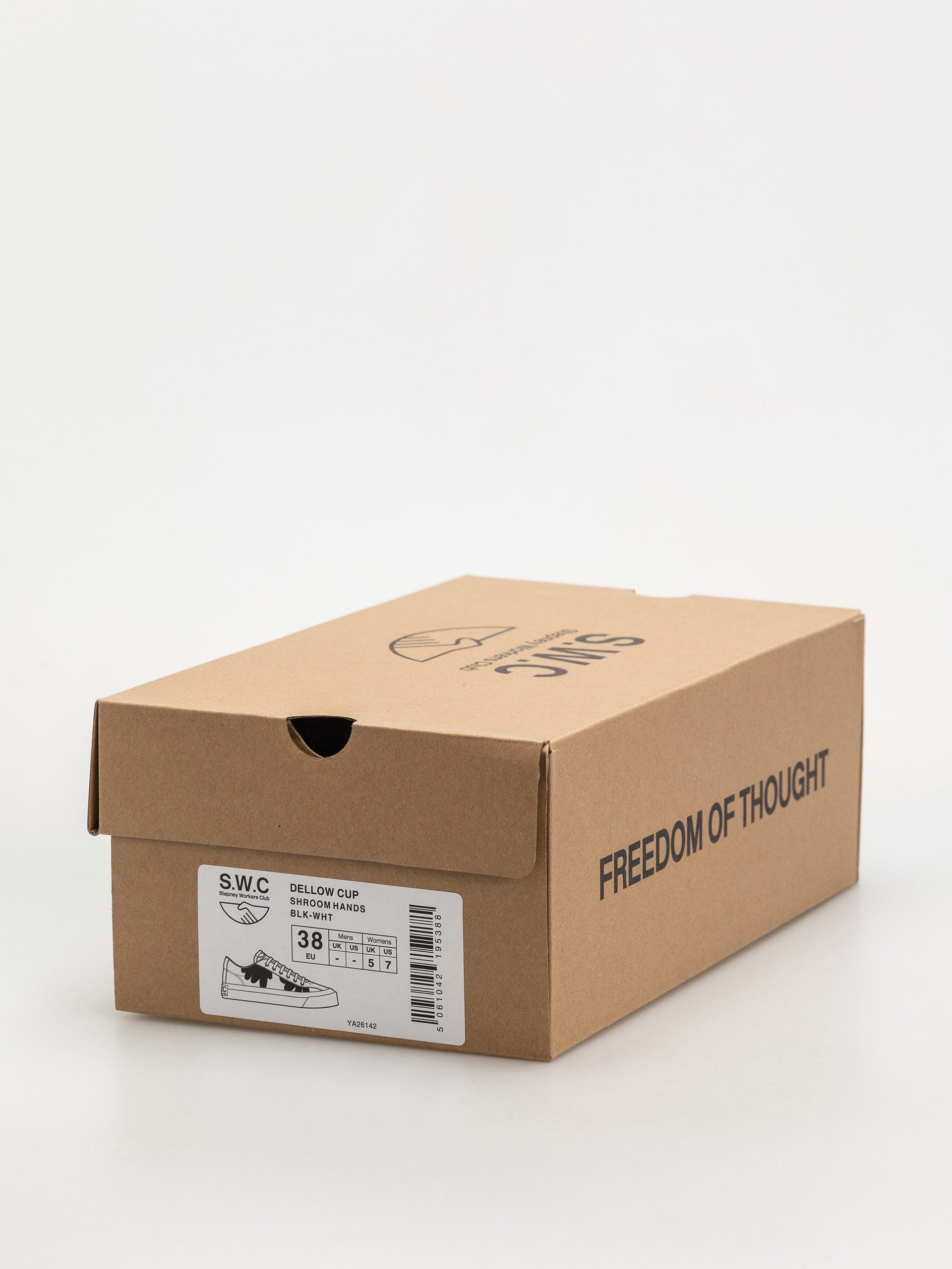 Pantofi Stepney Workers Club Dellow (shroomhands canvas black/white)