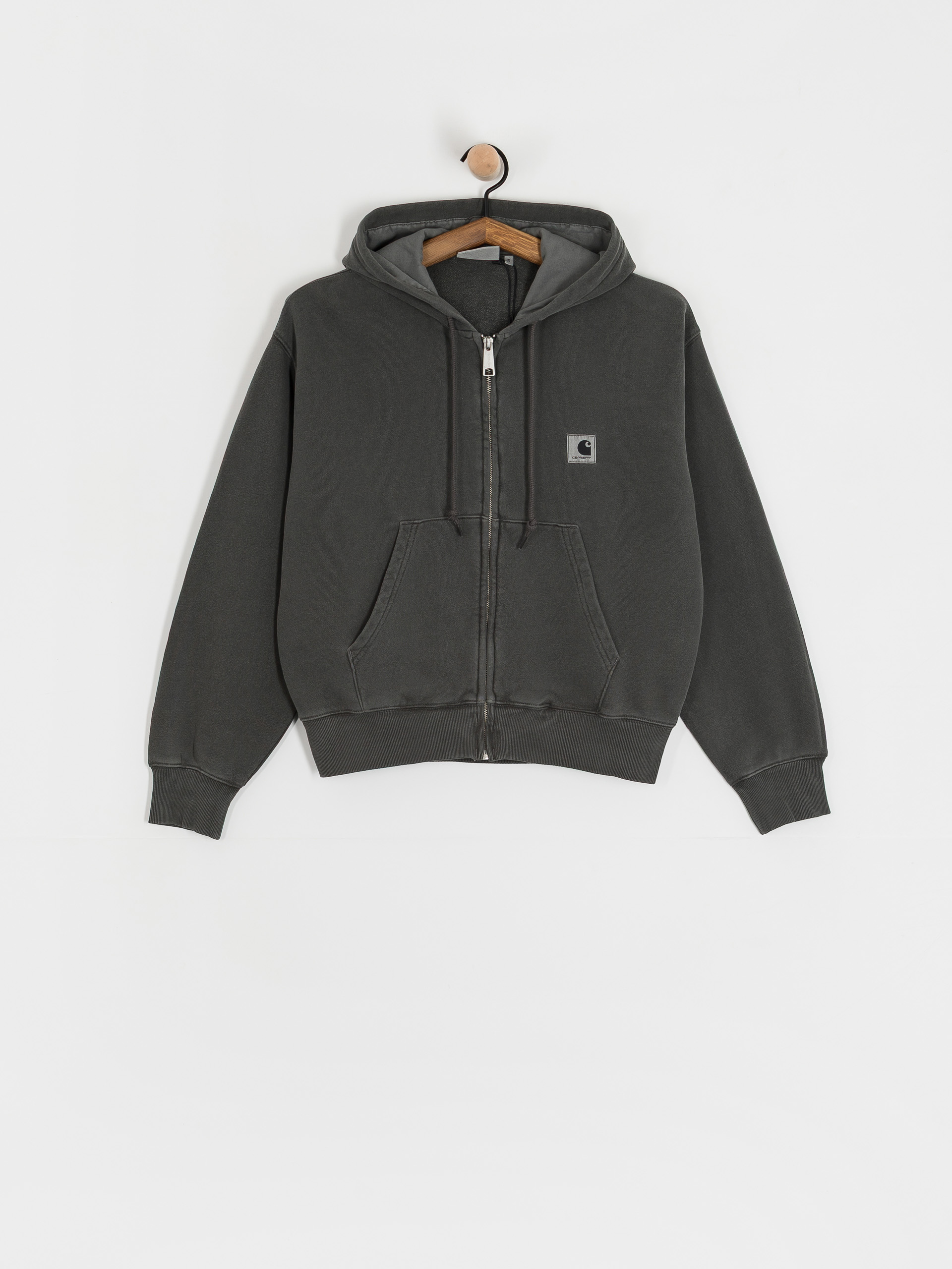 Hanorac cu glugă Carhartt WIP Nelson ZHD Wmn (black/garment dyed)