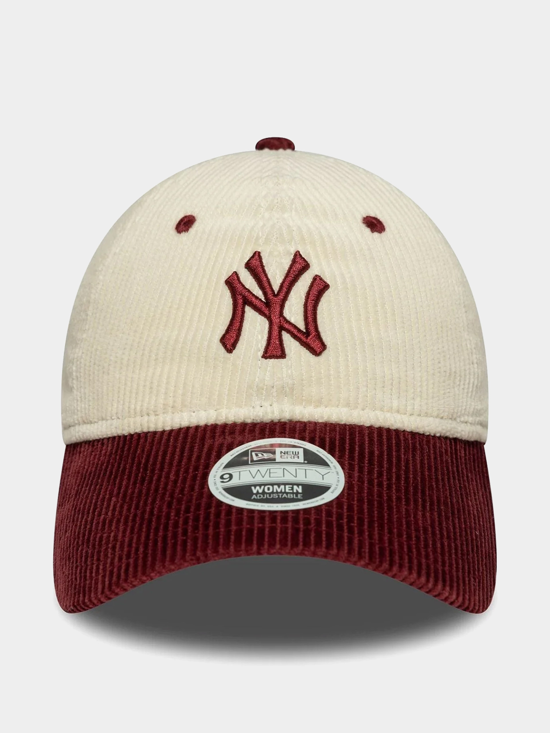 Șapcă New Era Block Cord 9Twenty New York Yankees Wmn (light cream/burgundy)