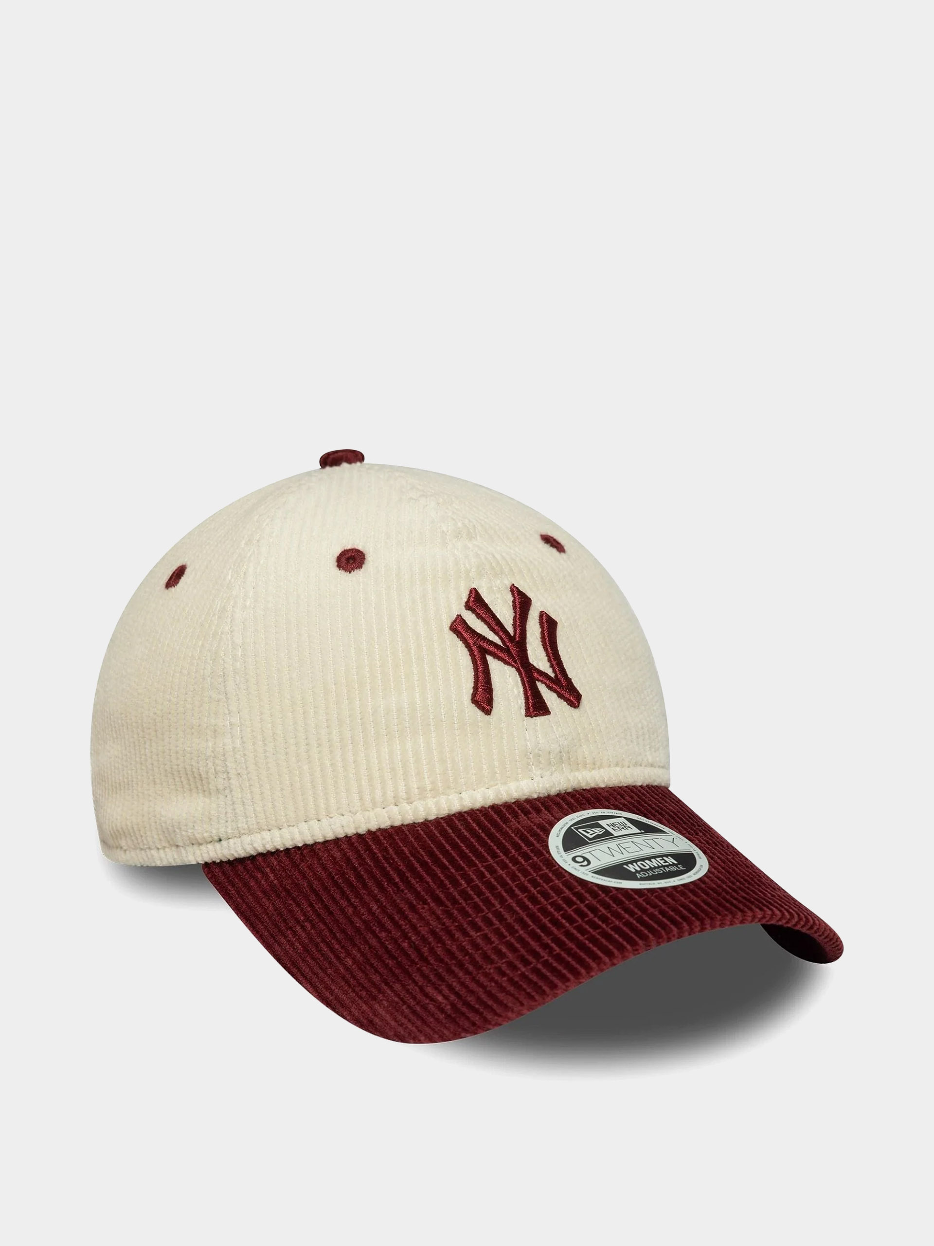 Șapcă New Era Block Cord 9Twenty New York Yankees Wmn (light cream/burgundy)