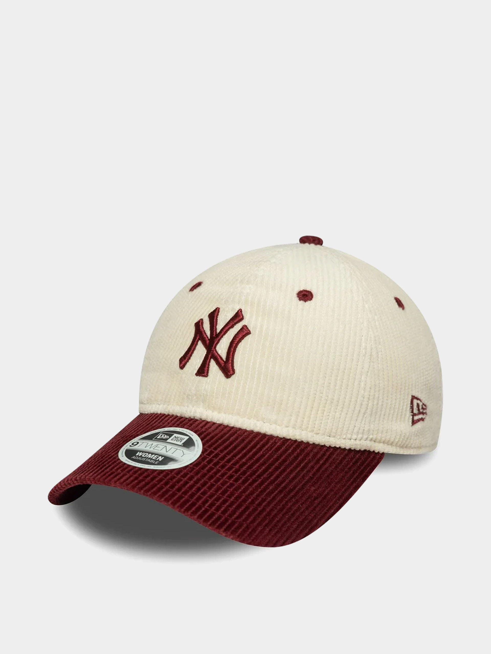 Șapcă New Era Block Cord 9Twenty New York Yankees Wmn (light cream/burgundy)