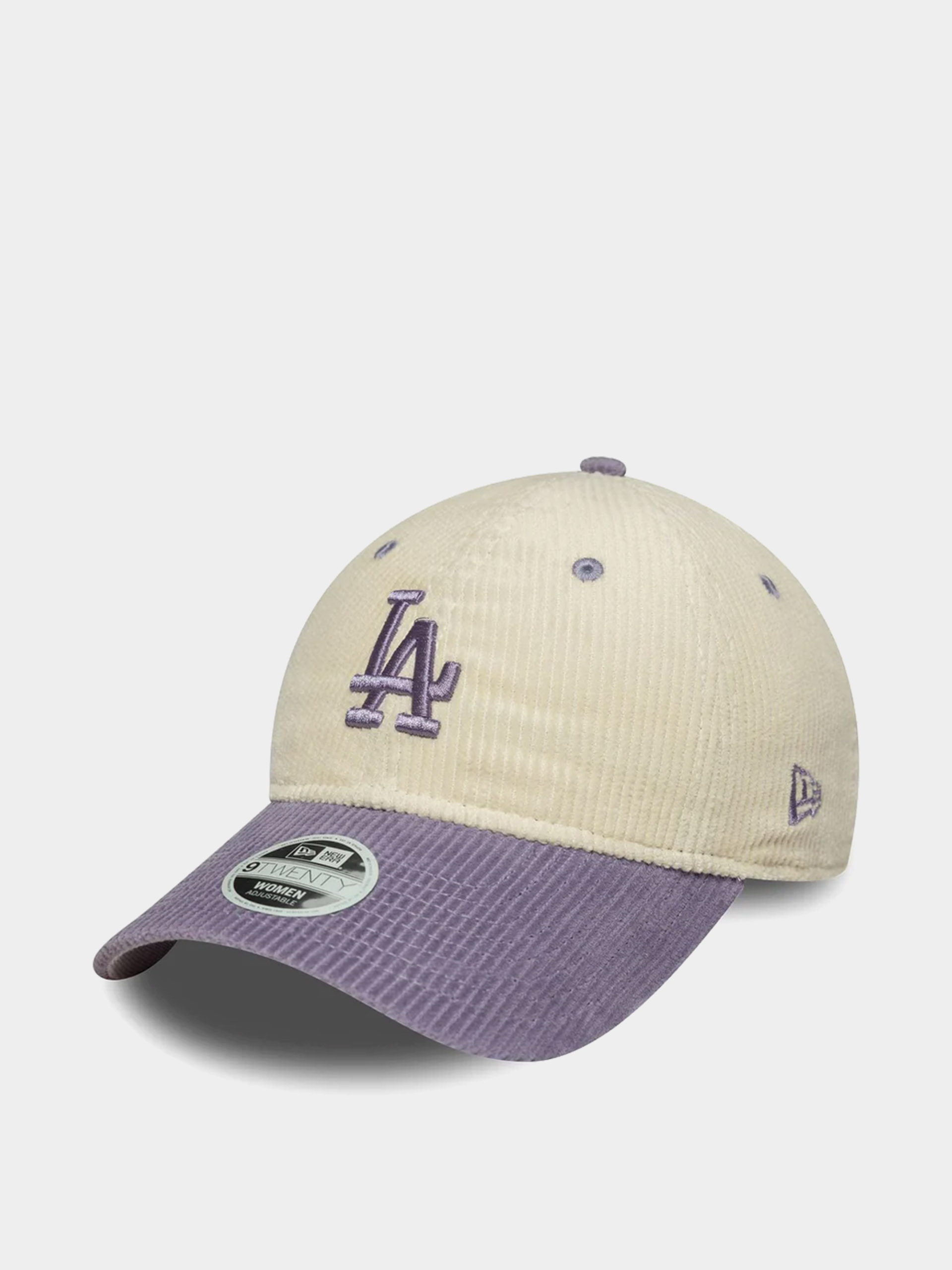 Șapcă New Era Block Cord 9Twenty Los Angeles Dodgers Wmn (light cream/violet)