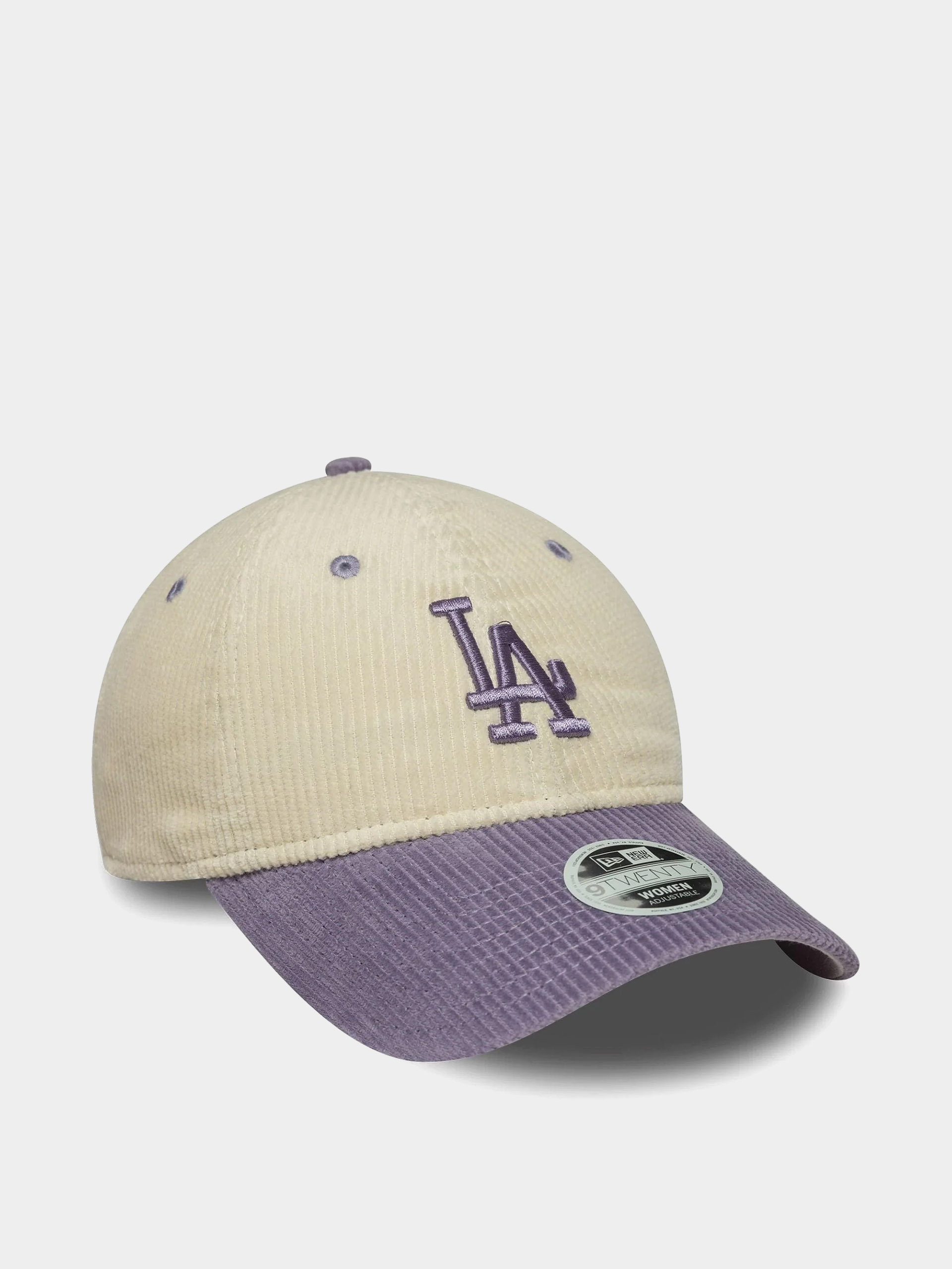 Șapcă New Era Block Cord 9Twenty Los Angeles Dodgers Wmn (light cream/violet)
