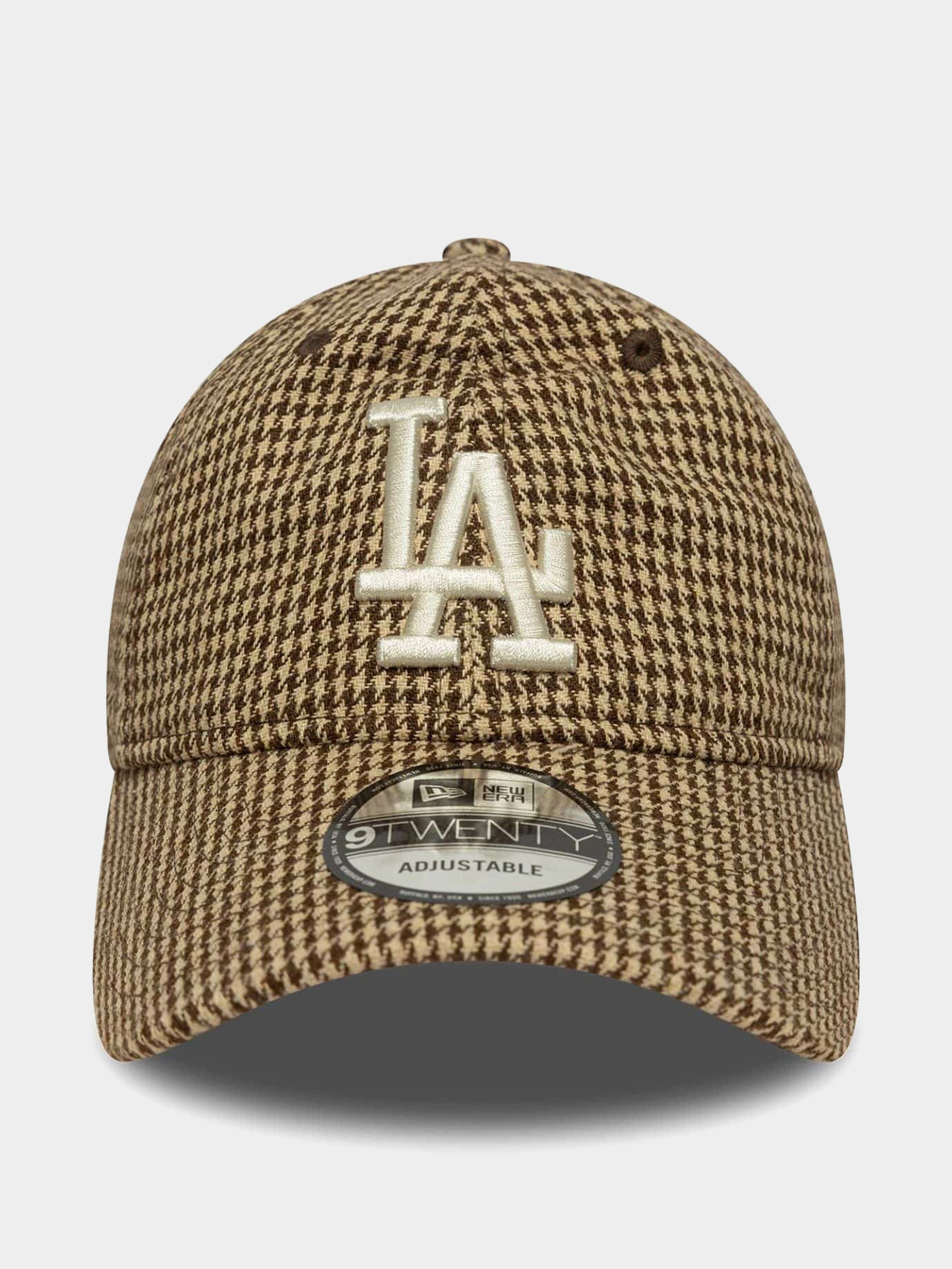 Șapcă New Era Houndstooth 9Twenty Los Angeles Dodgers (brown)