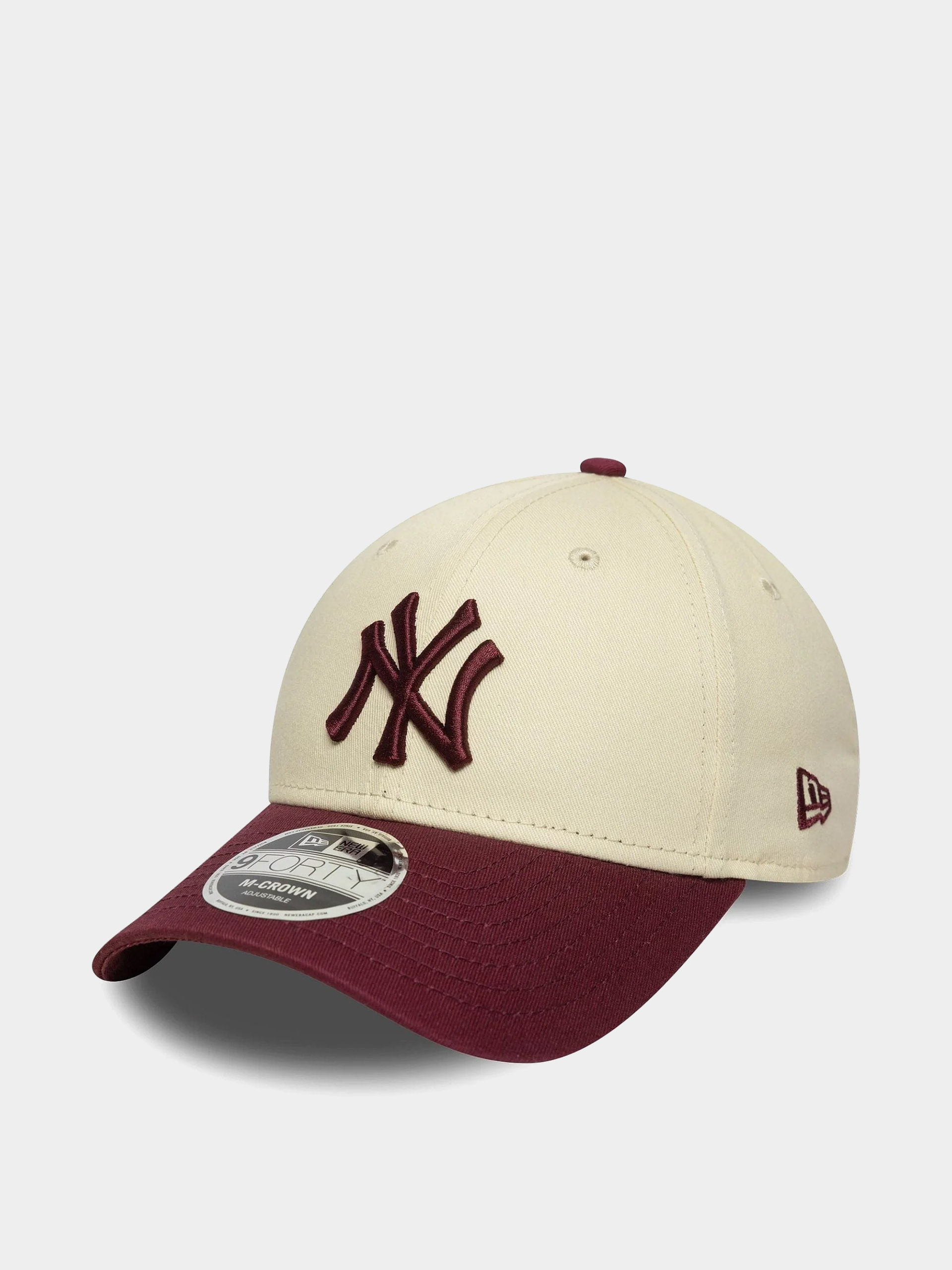 Șapcă New Era Ws Patch 9Forty Mc New York Yankees (light cream/burgundy)