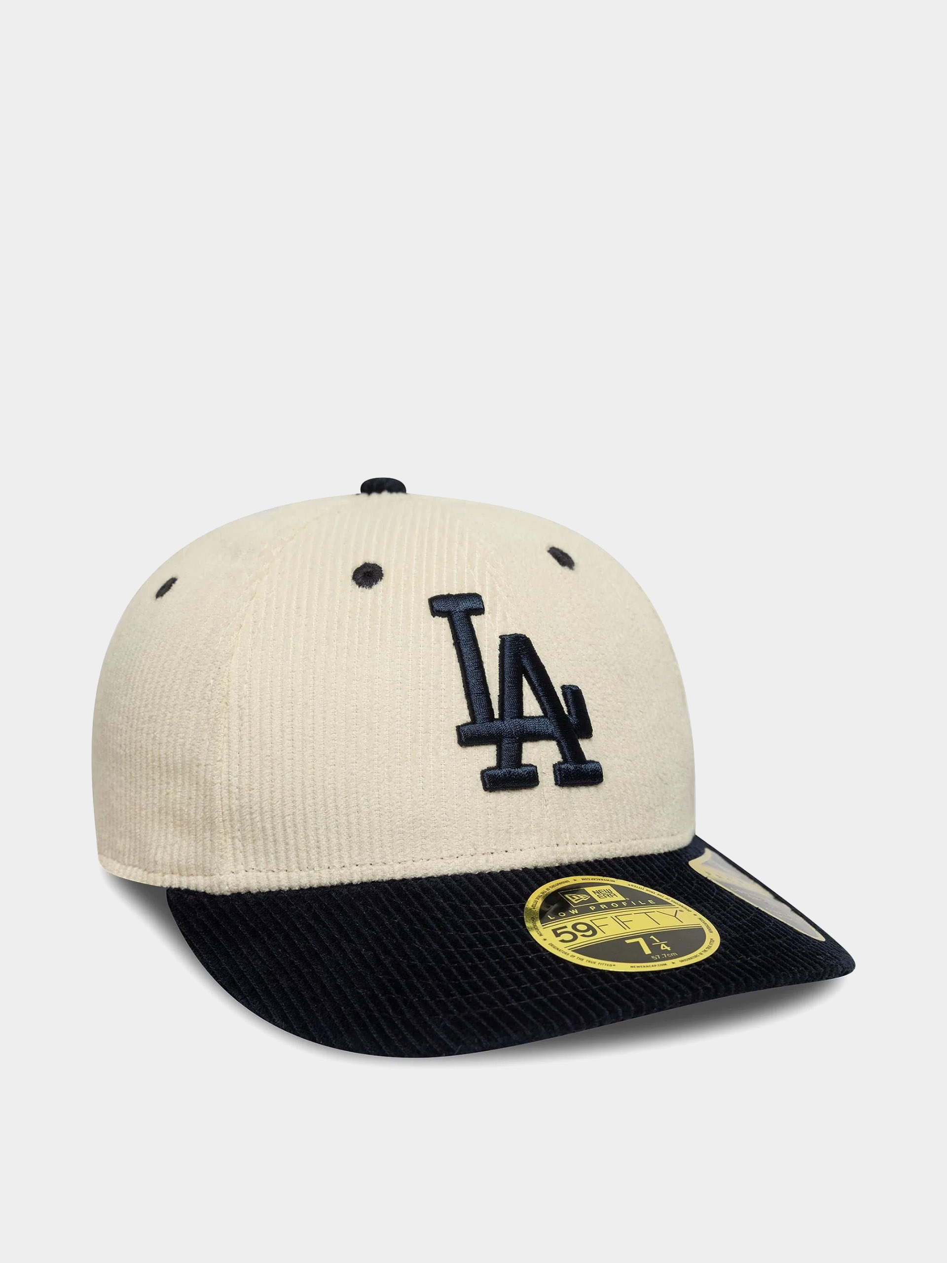 Șapcă New Era Mlb Cord 59Fifty Lp Los Angeles Dodgers (light cream/navy)