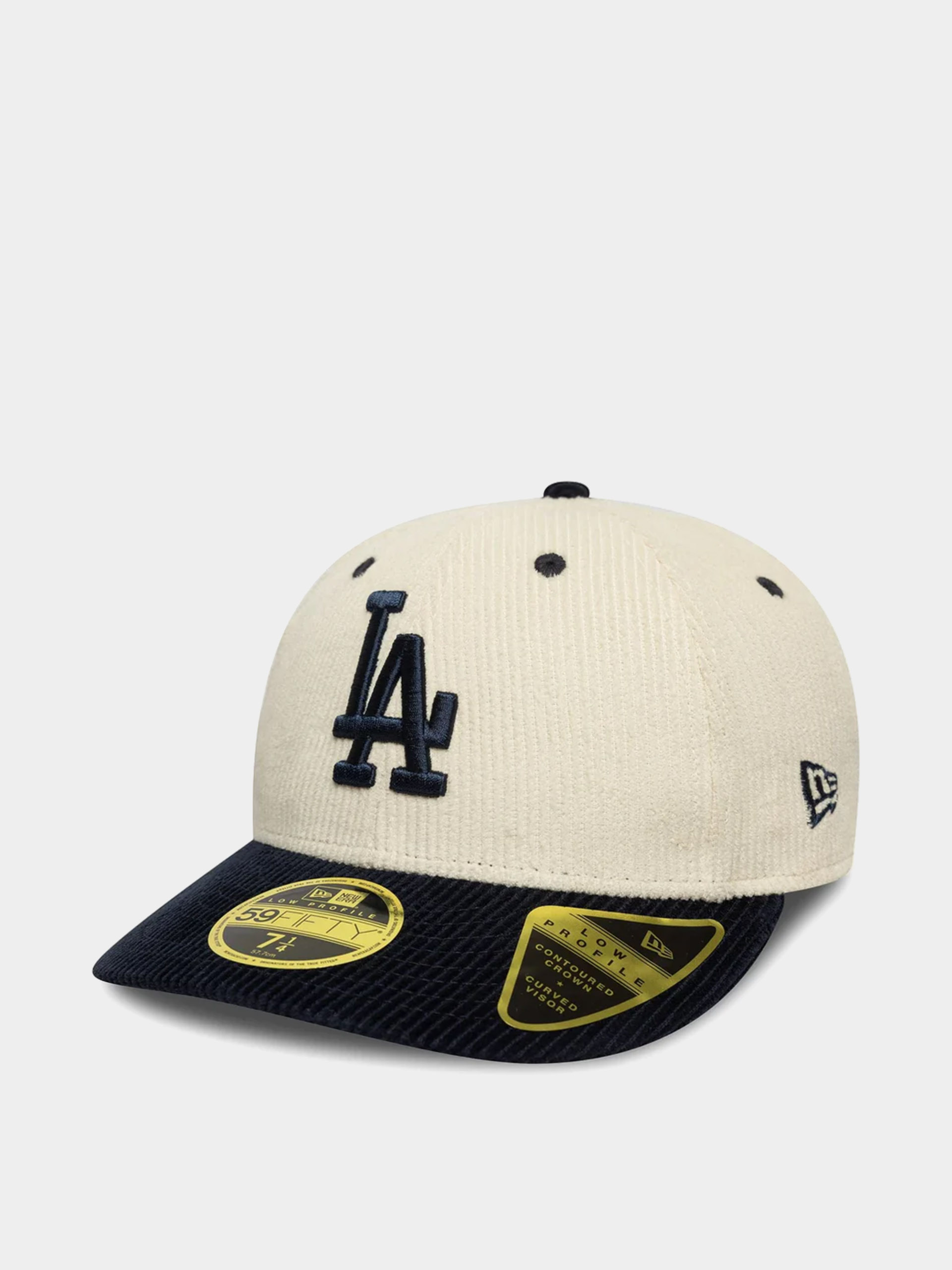 Șapcă New Era Mlb Cord 59Fifty Lp Los Angeles Dodgers (light cream/navy)