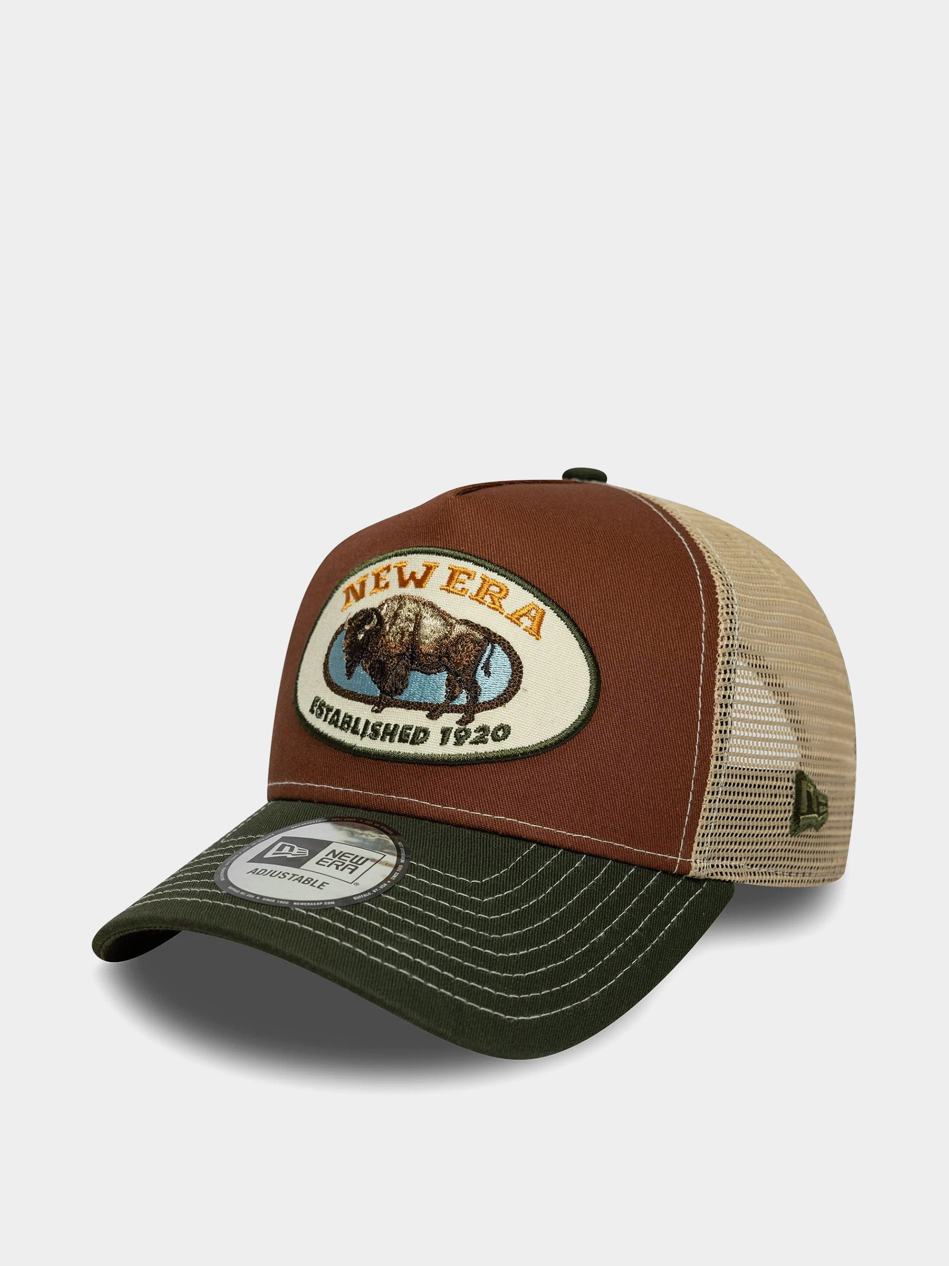 Șapcă New Era Animal Patch Trucker (brown)