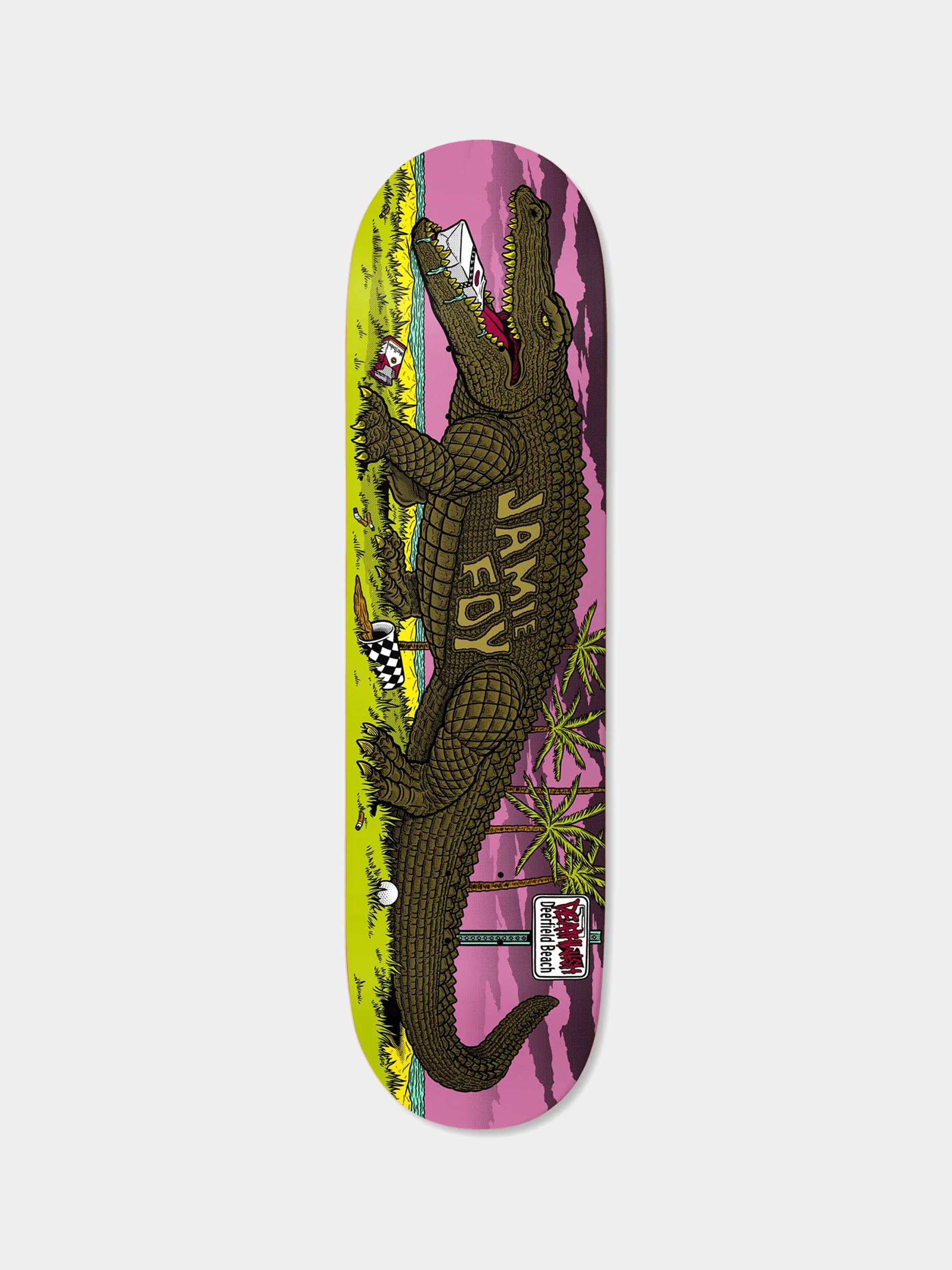 Placă Deathwish Deerfield Mascot (pink/green)