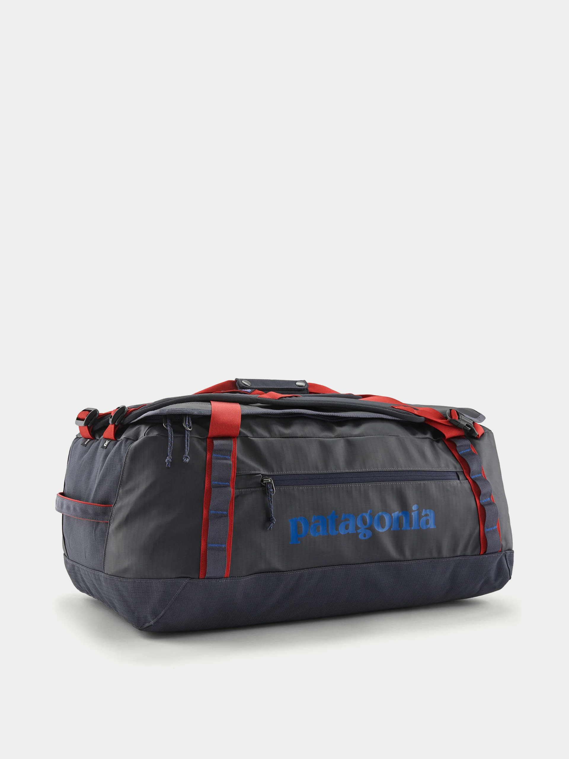 Geantă Patagonia Black Hole Duffel 55L (smolder blue w/amanita red)