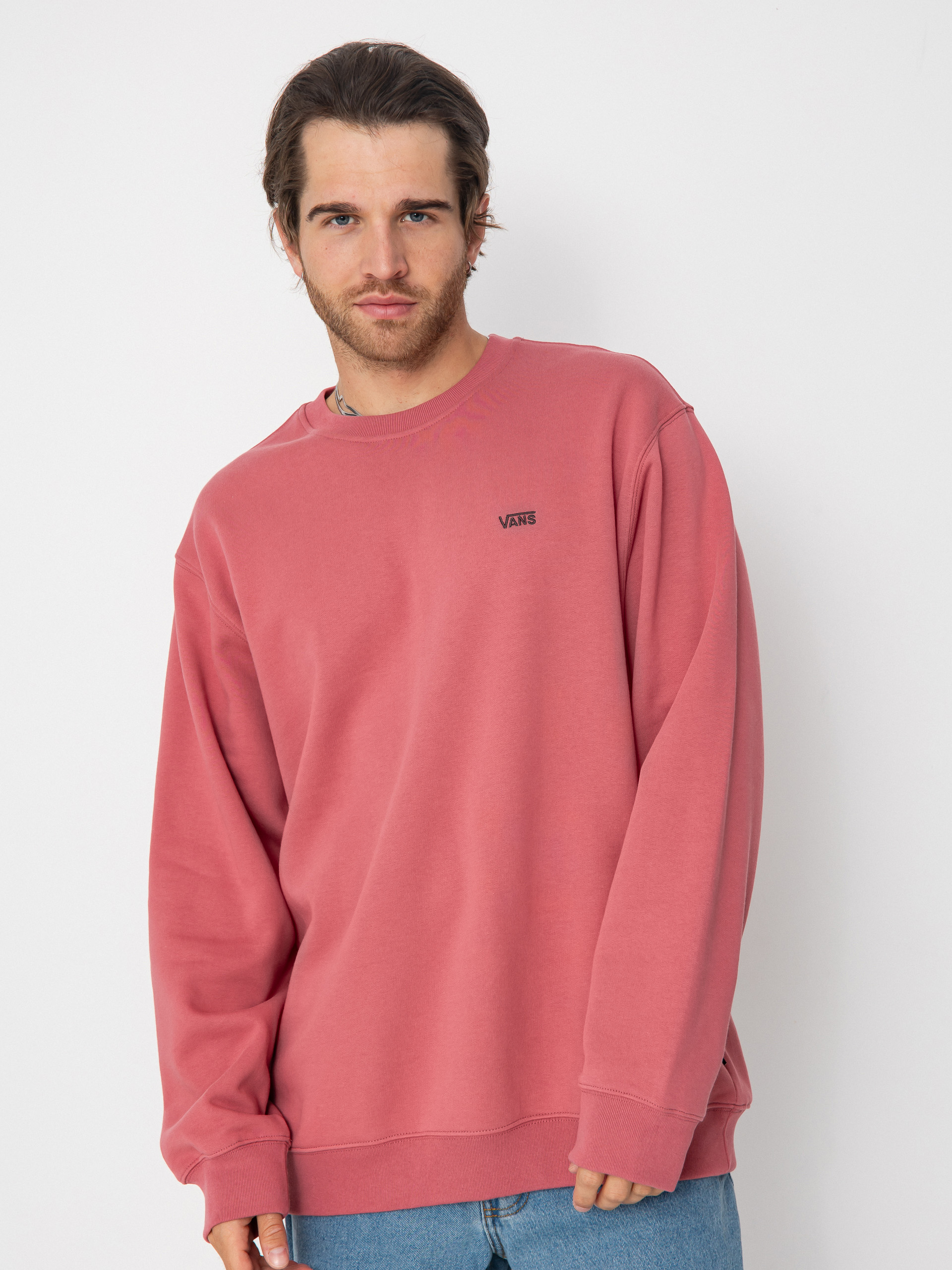 Hanorac Vans Left Chest II Loose Crew (mauvewood)