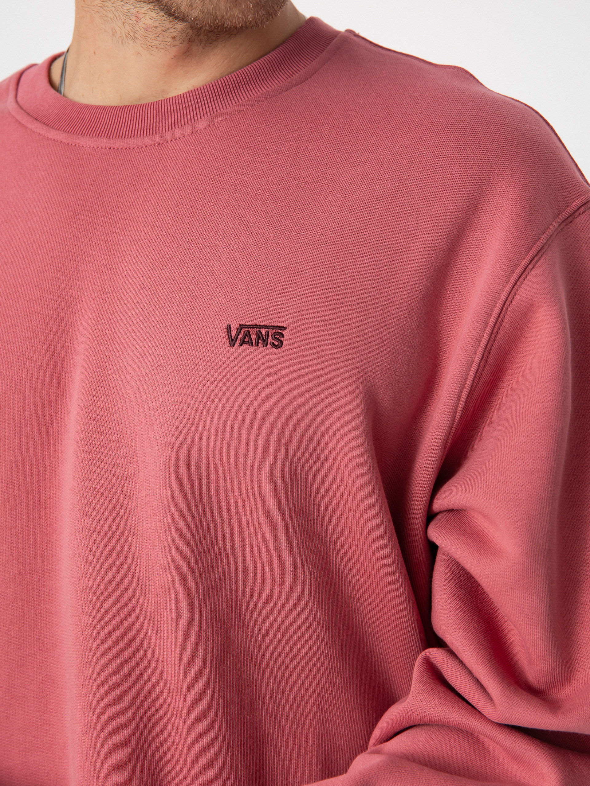 Hanorac Vans Left Chest II Loose Crew (mauvewood)