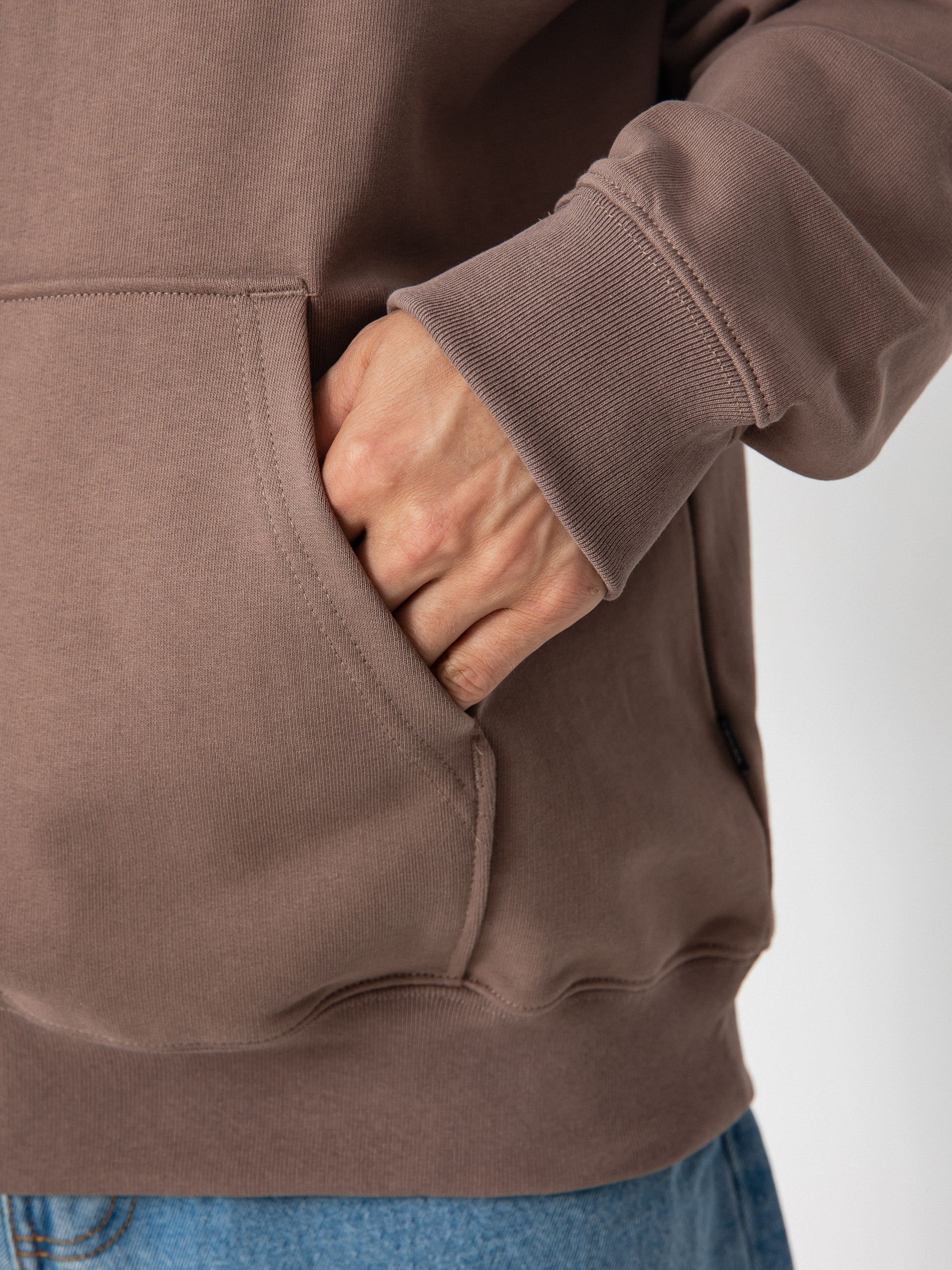 Hanorac cu glugă Vans Salton Loose Ft HD (deep taupe)