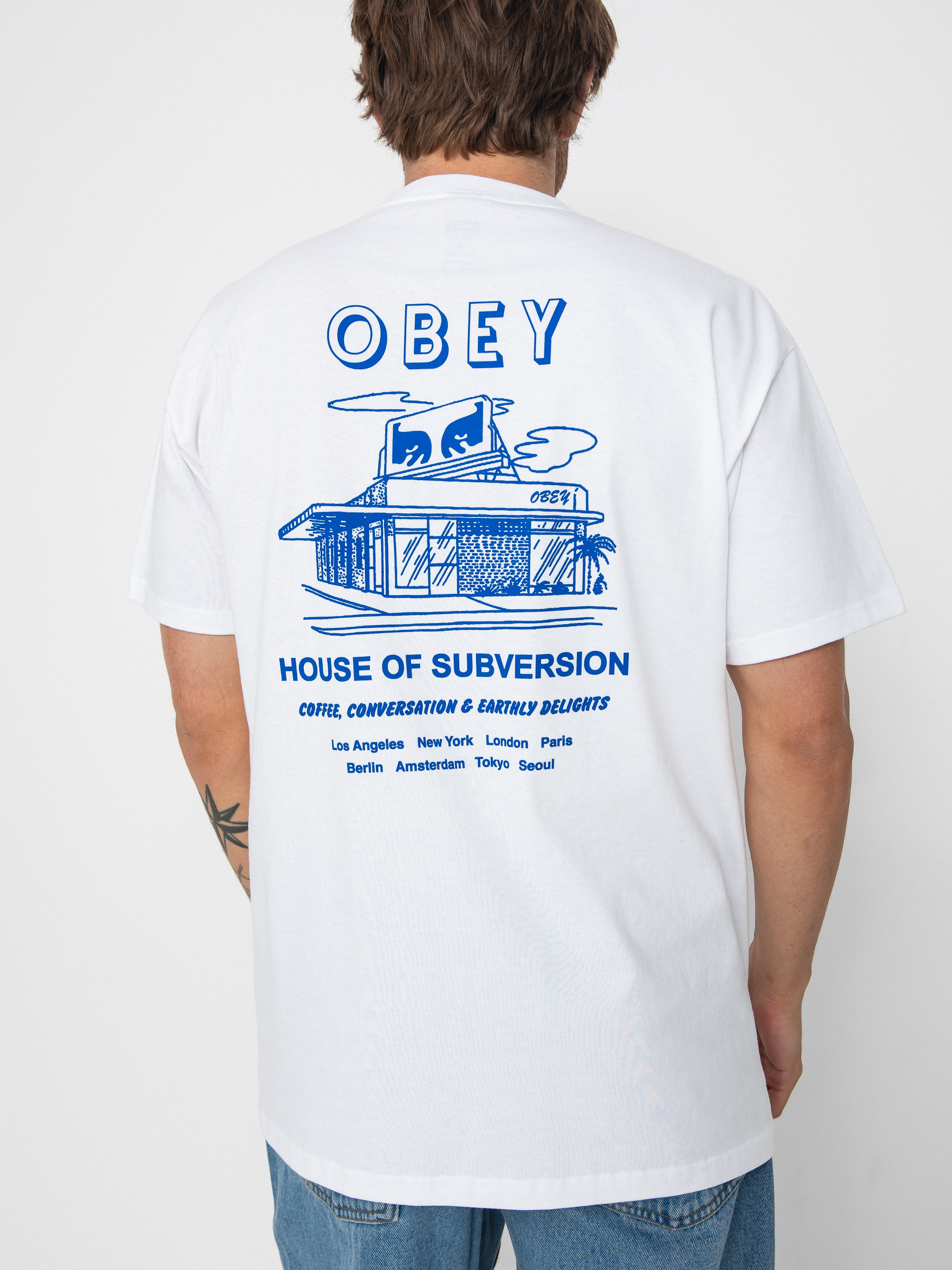 Tricou OBEY Obey House Of Subversion (white)