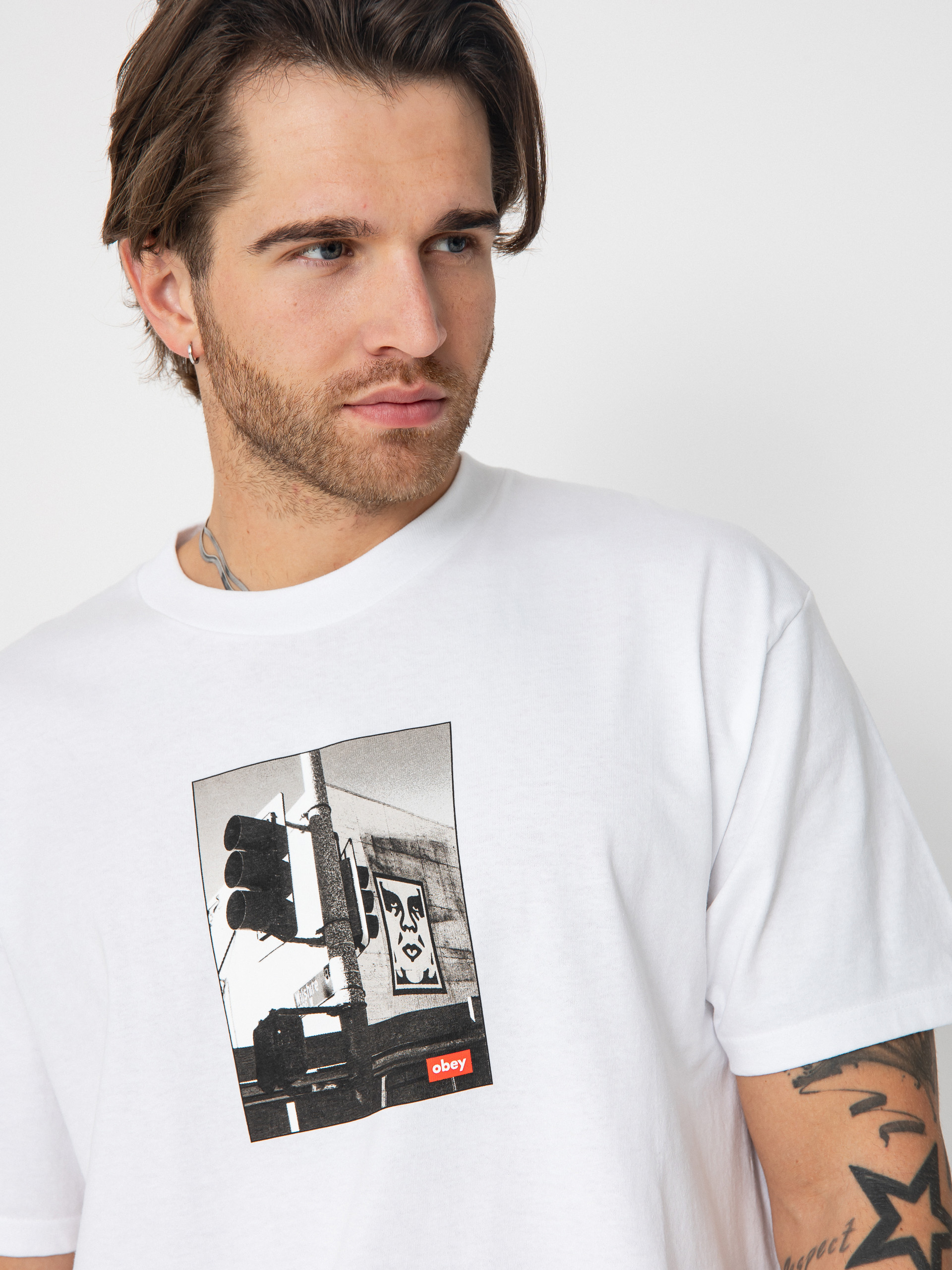 Tricou OBEY Obey Los Angeles Photo (white)