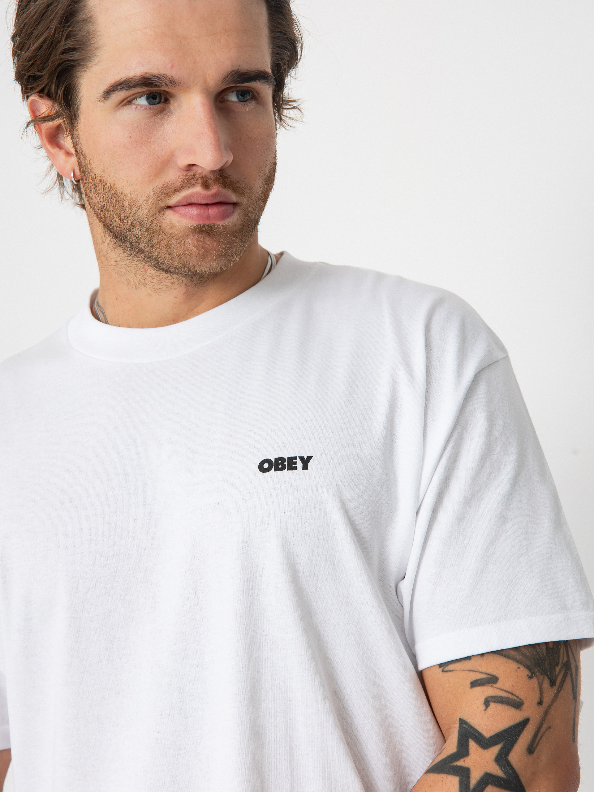 Tricou OBEY Obey World In Flames (white)